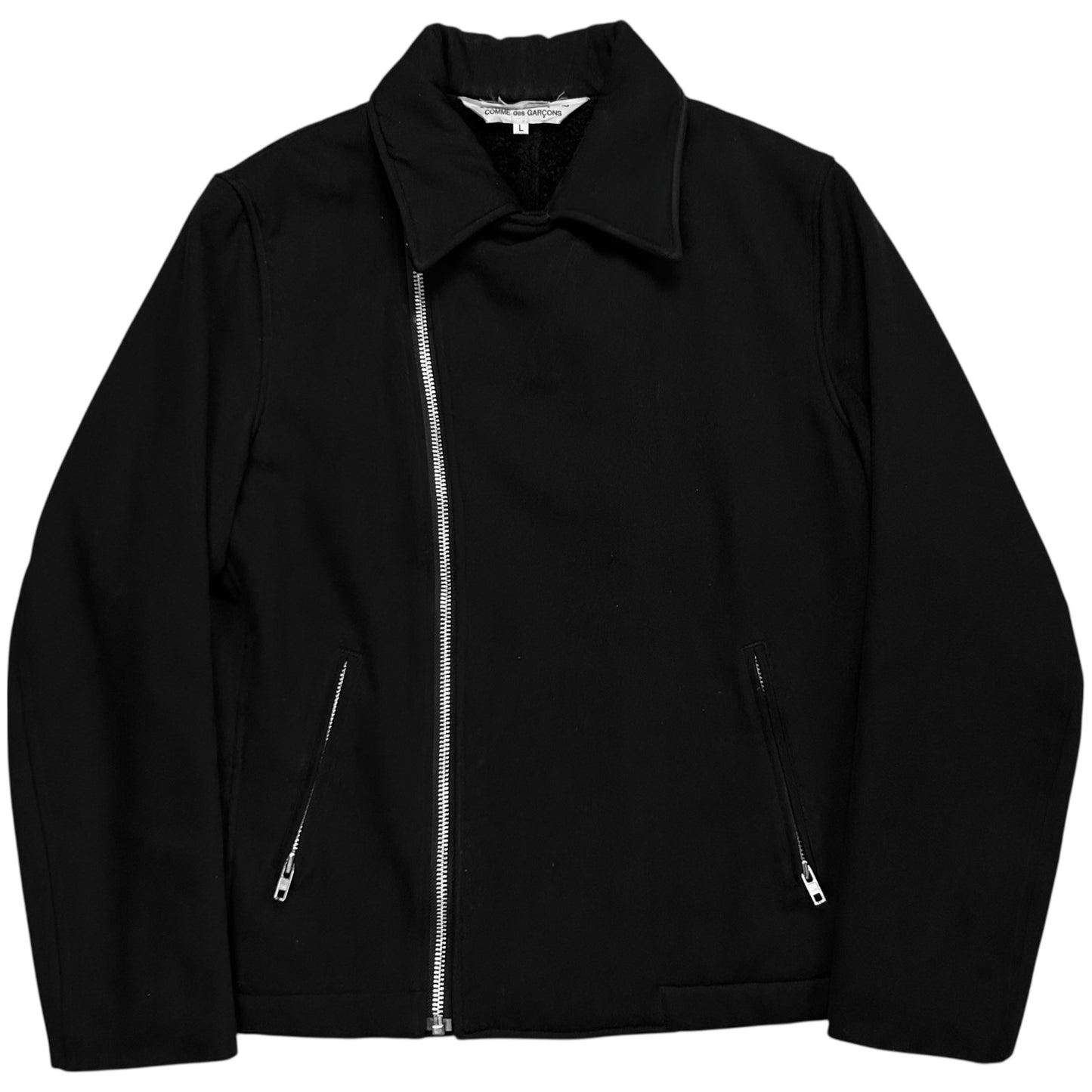 Comme des Garcons Sherpa Lined Wool Biker Jacket