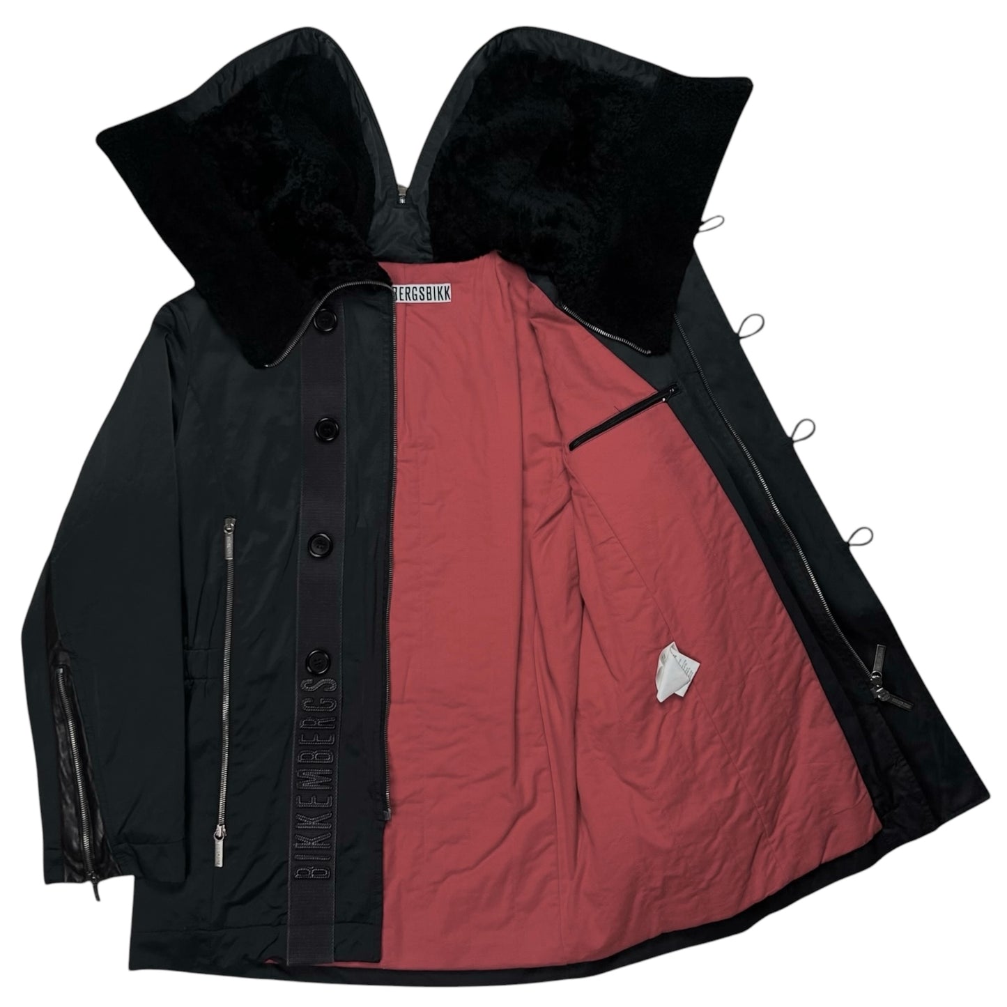 Dirk Bikkembergs Coated Multi Zip Duffle Parka