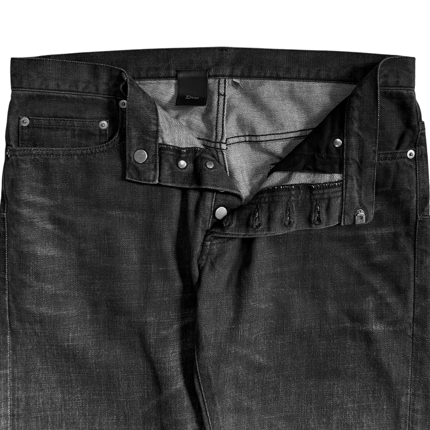 Dior Homme Charcoal Fade Slim Jeans - SS10