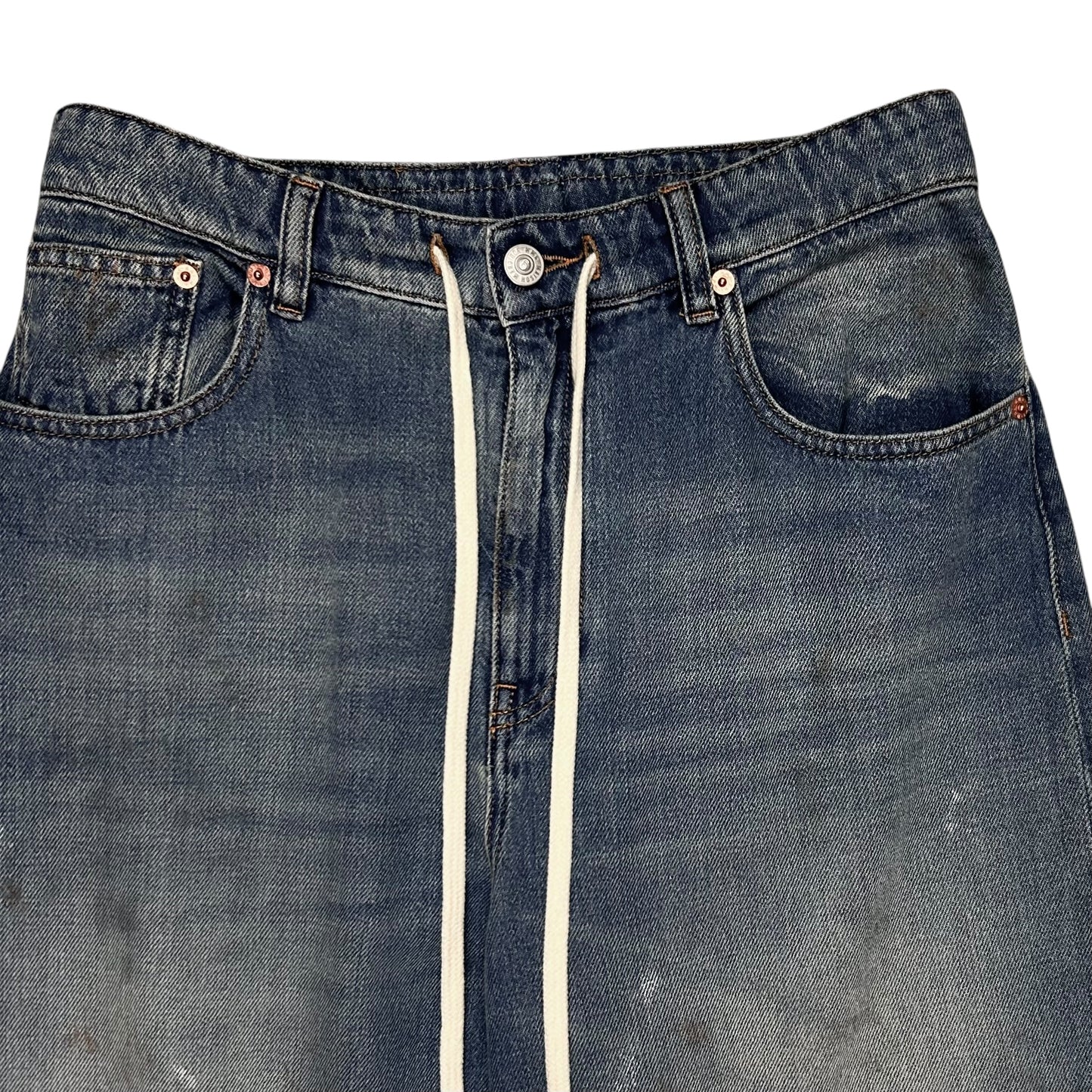 MM6 Maison Margiela Wide Dirt Wash Jeans - SS22