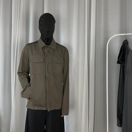 Prada Leather Panelled Work Jacket