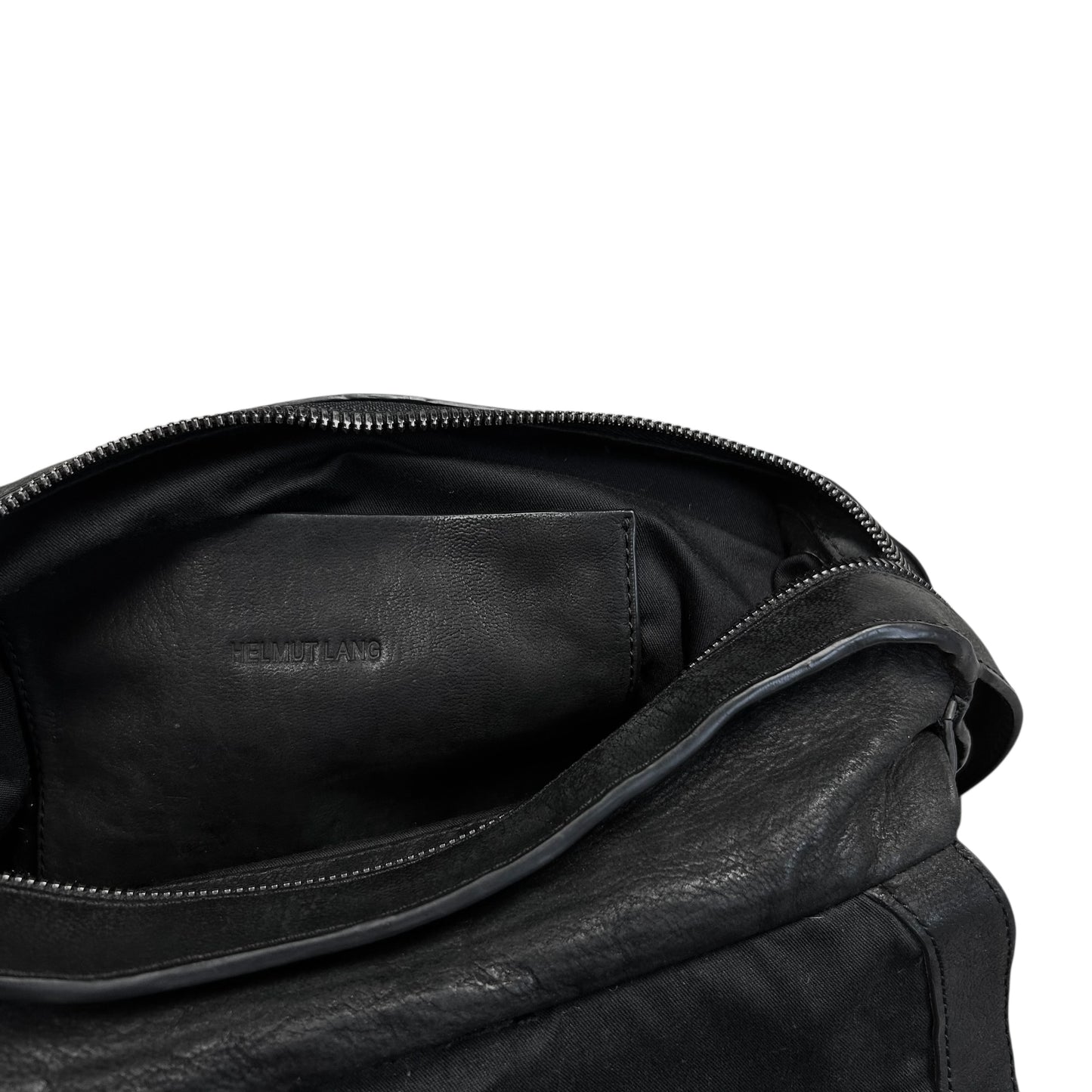 Helmut Lang Carabiner Asymmetric Leather Bag