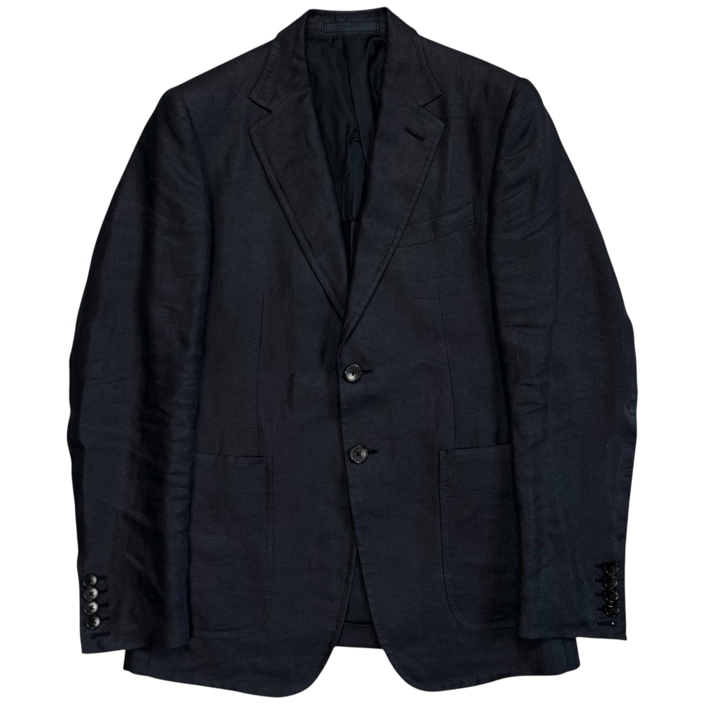 Gucci by Tom Ford Shoulder Padded Linen Blazer