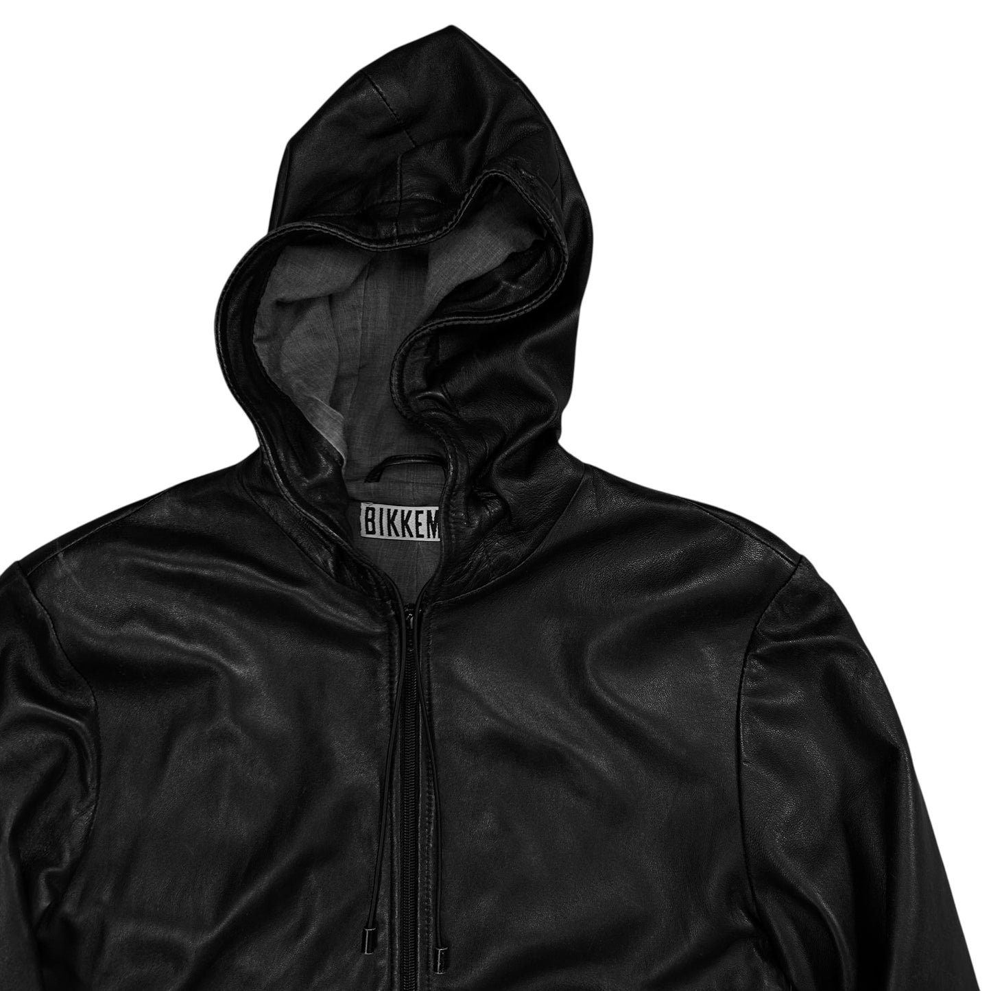 Dirk Bikkembergs Leather Zip Hoodie
