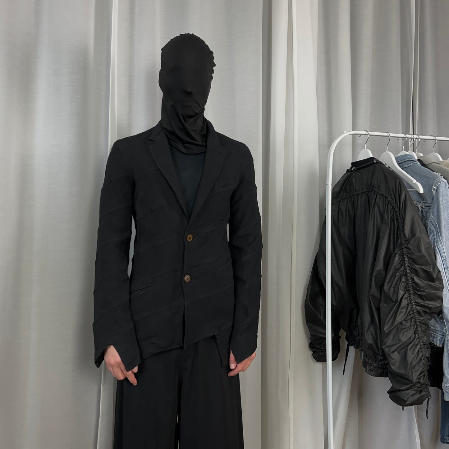 Comme des Garcons Homme Plus Asymmetric Angled Seam Blazer - AW15