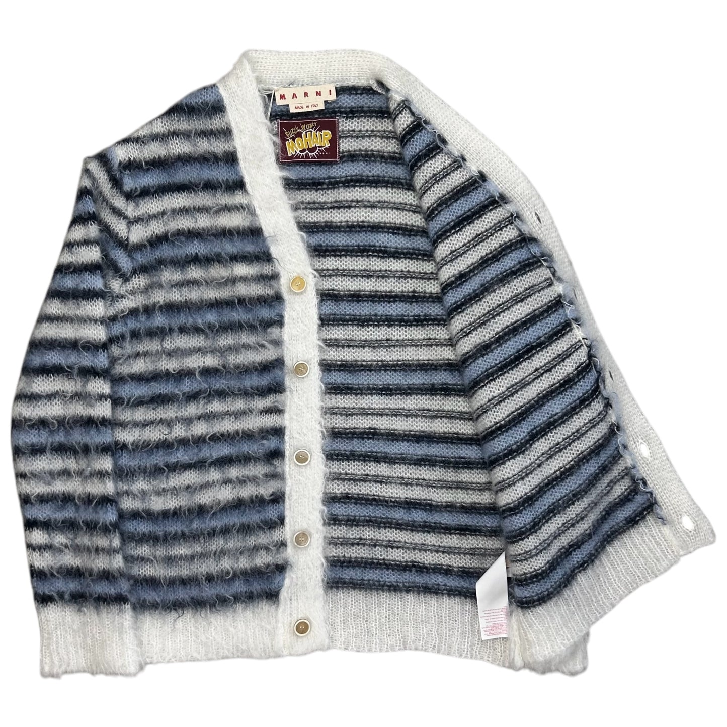 Marni Striped Mohair Cardigan - SS22