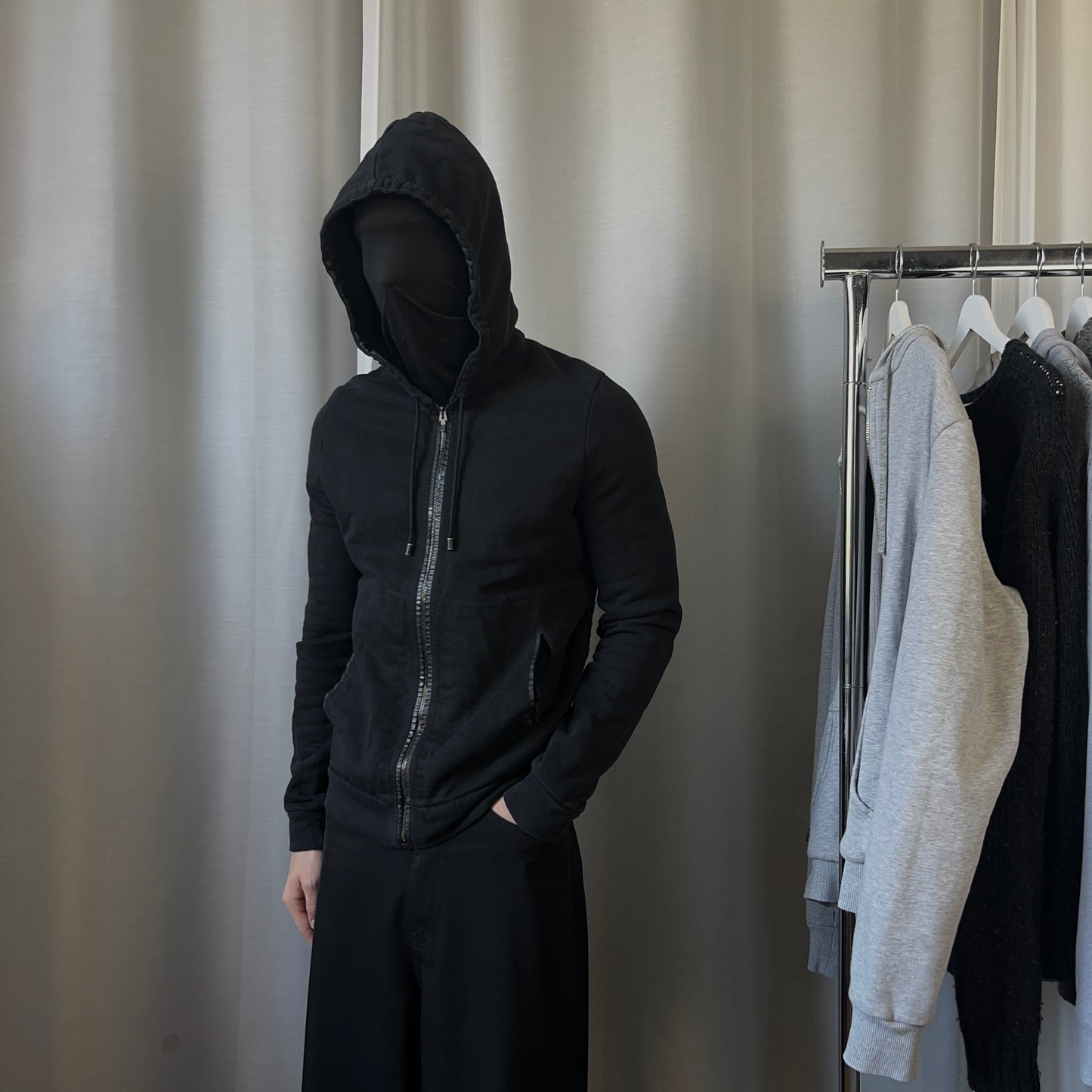 Balenciaga Taped Cargo Zip Hoodie - SS15