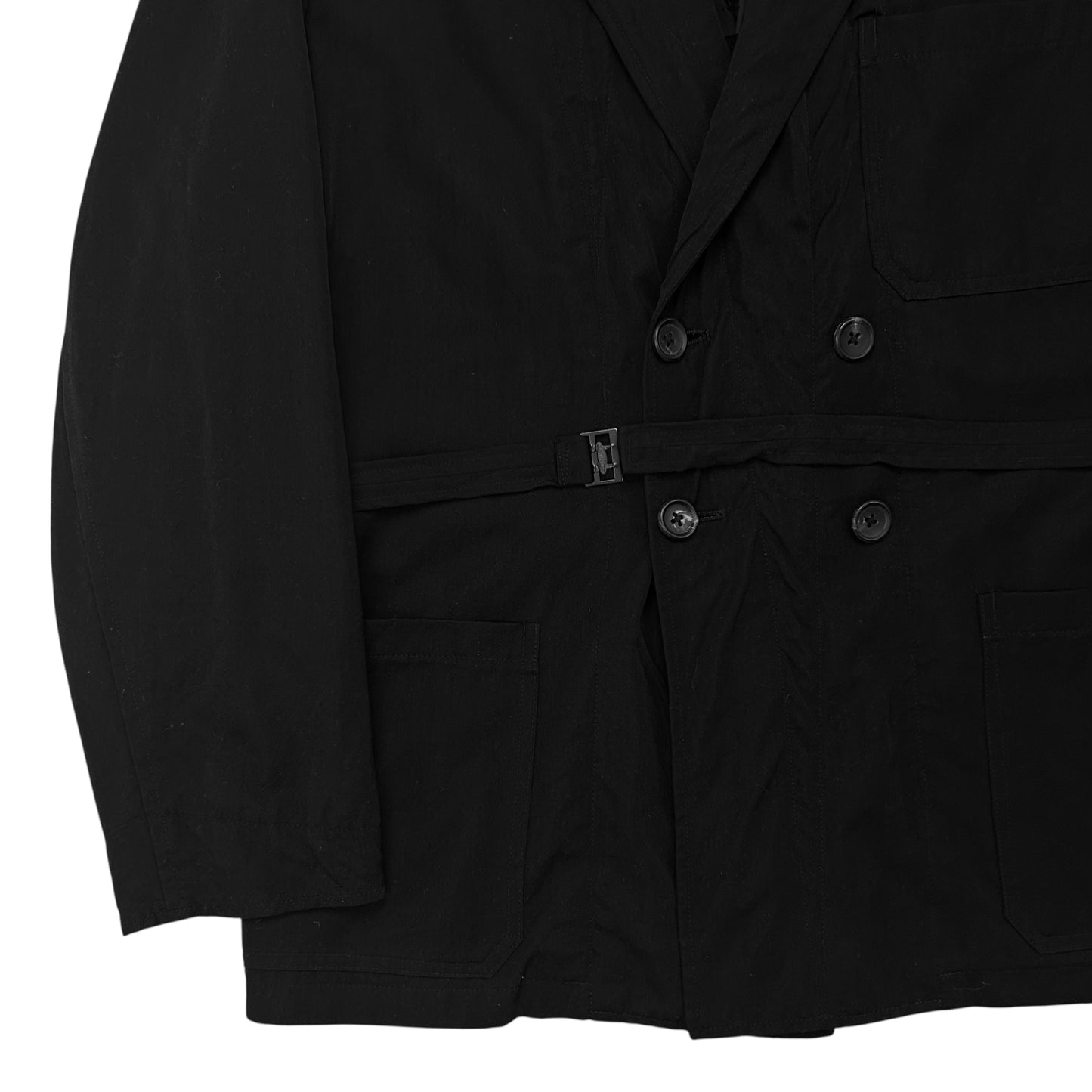 Yohji Yamamoto Double Breasted Belt Blazer - SS12