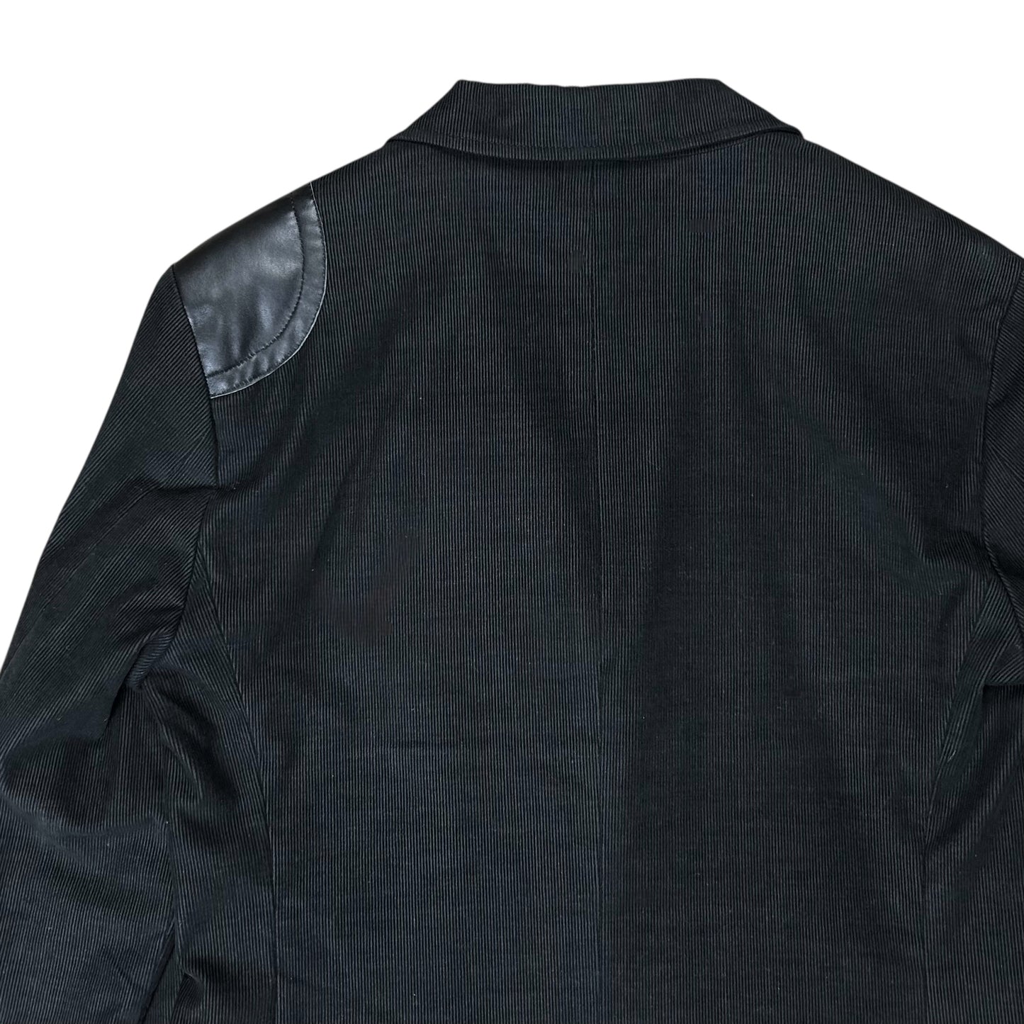 Dirk Bikkembergs Leather Applicated Corduroy Blazer