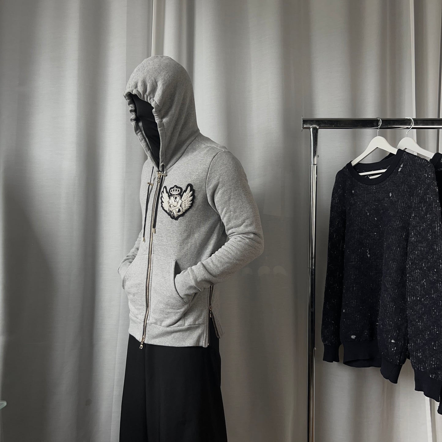 Balmain by Decarnin Crest Zip Hoodie - SS10