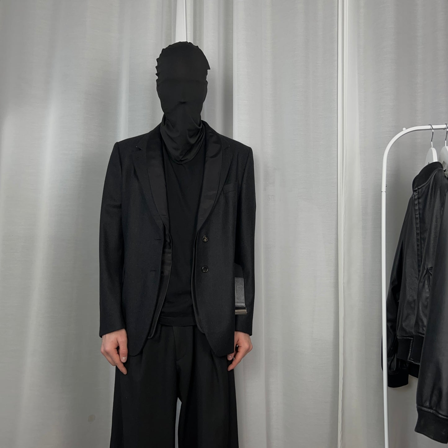 Dries Van Noten Belted Double Lapel Wool Blazer - AW12