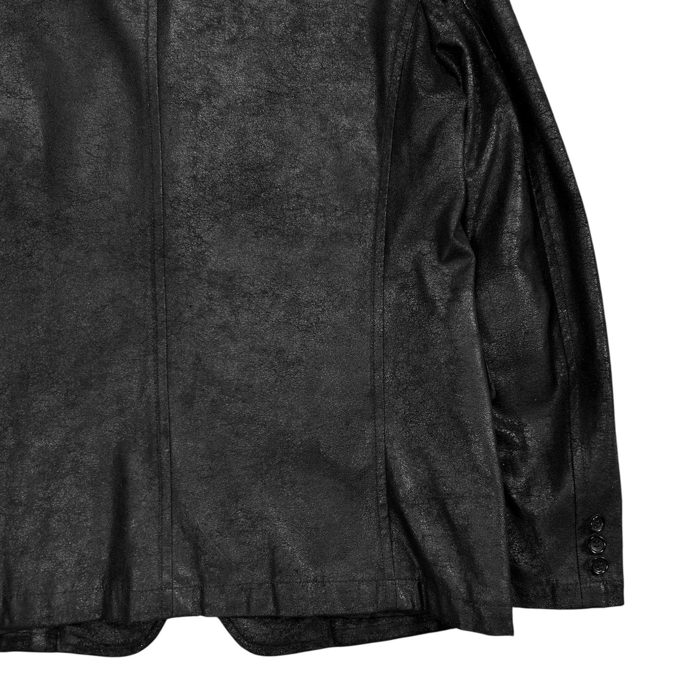 Comme des Garçons Homme Blister Coated Utility Zip Blazer - AW05