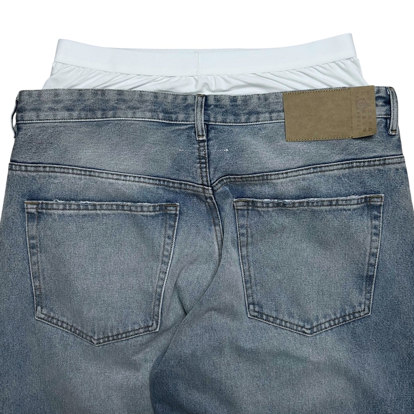 MM6 Maison Margiela Wide Boxershort Waist Jeans - AW23