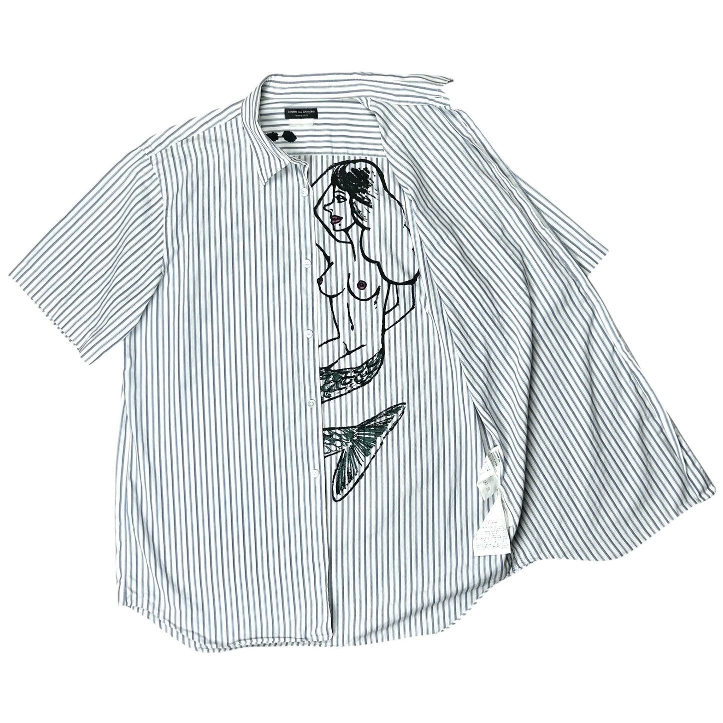 Comme des Garcons Homme Plus Mermaid Graffiti Shirt - SS04