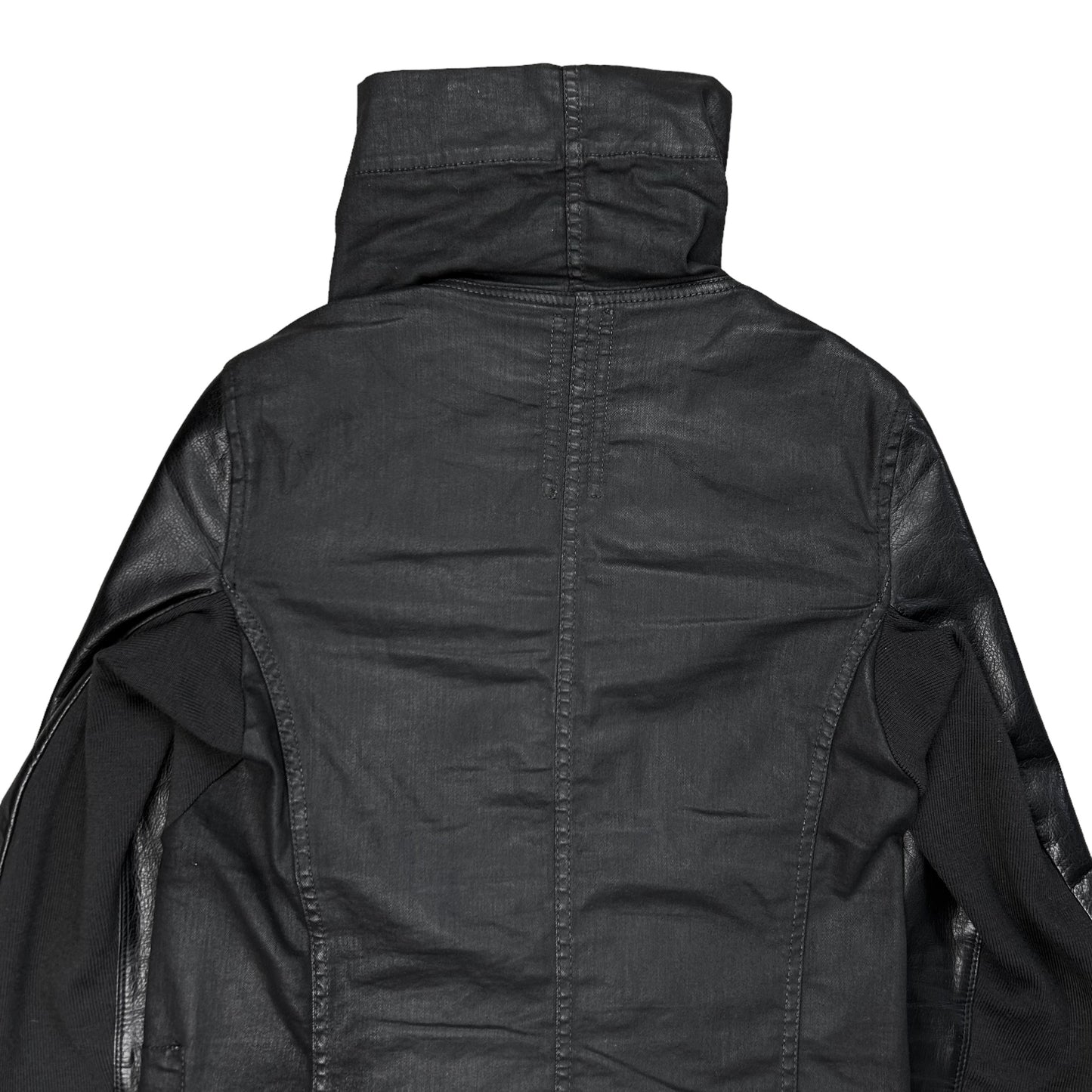 Rick Owens DRKSHDW Waxed Leather Sleeve Jacket