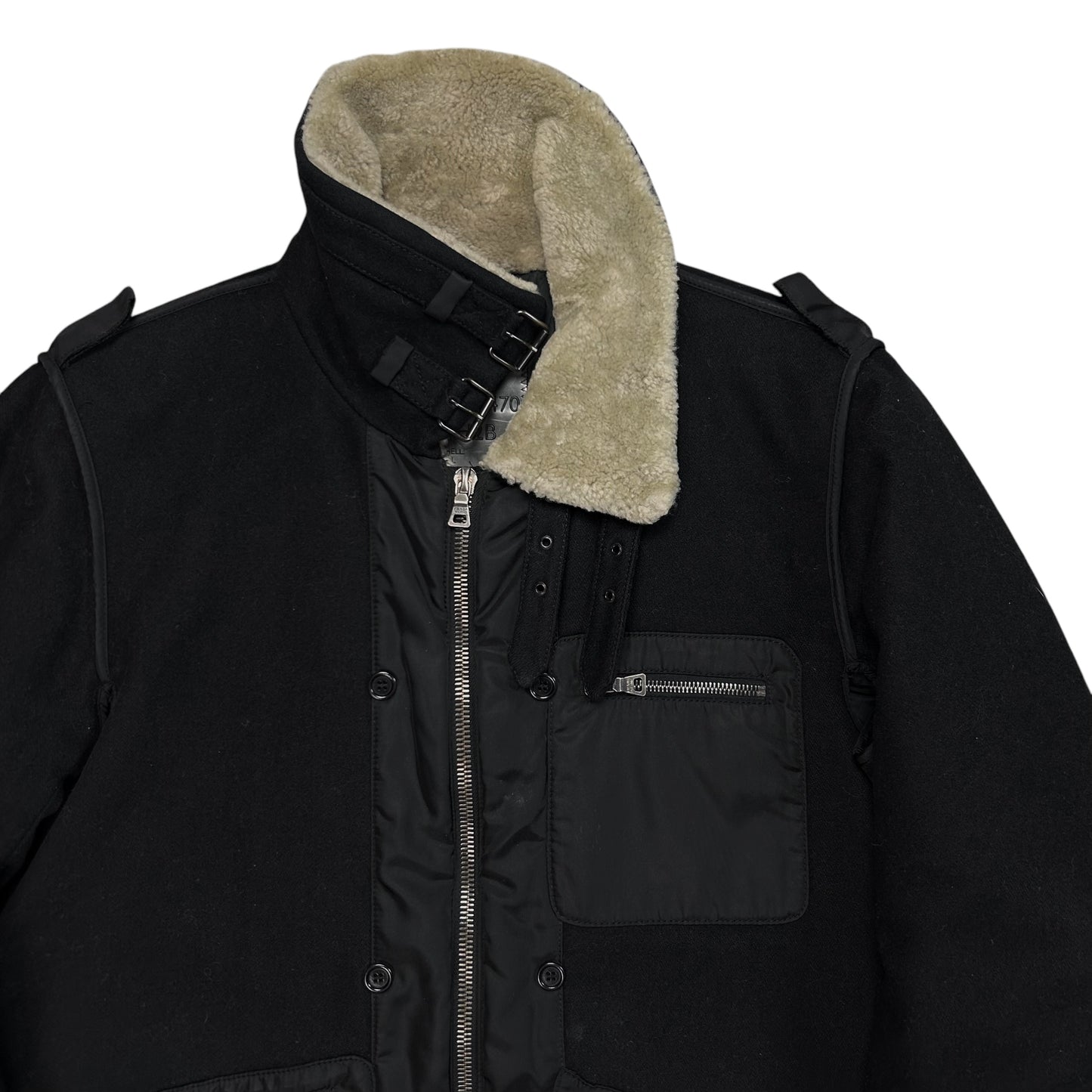 Prada Sheep Fur Flight Zip Jacket
