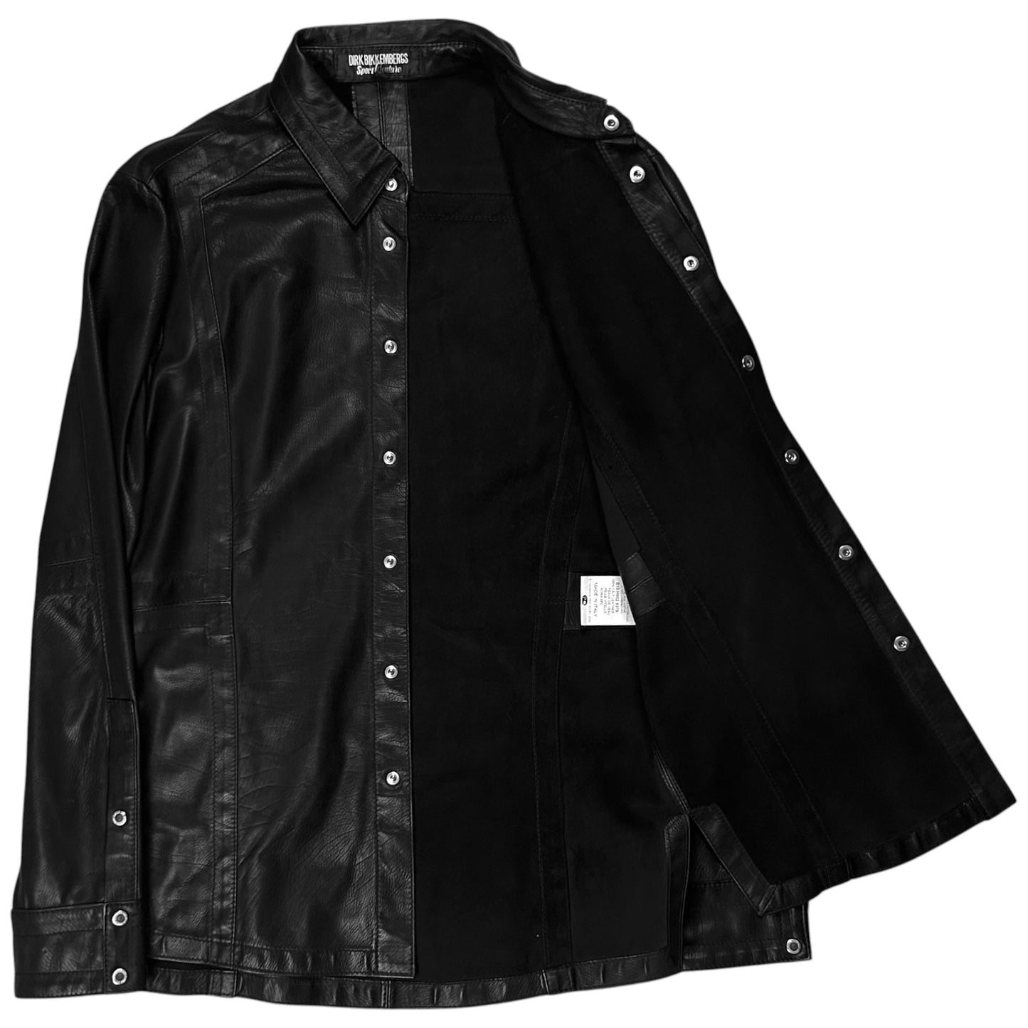 Dirk Bikkembergs Calf Leather Snap Shirt - SS10