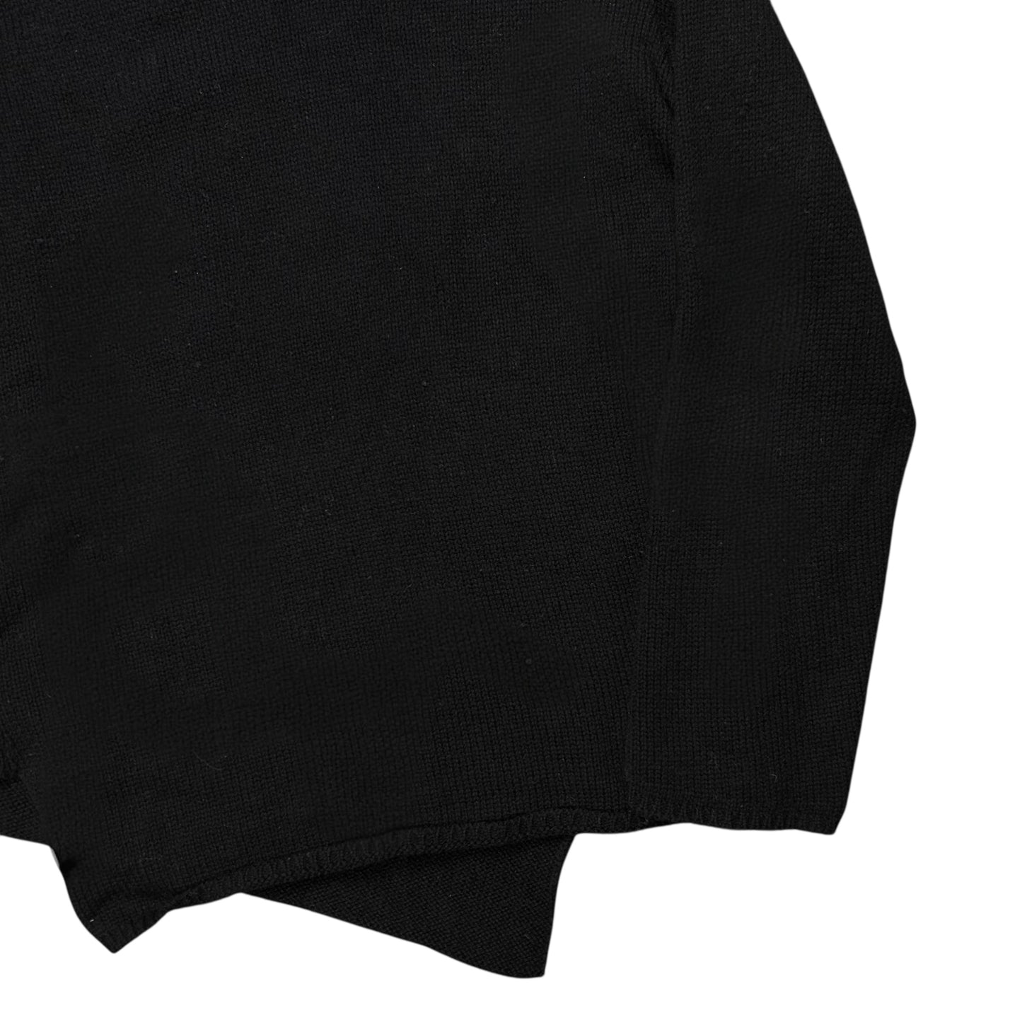 Comme des Garcons Shirt Asymmetric Hem V-Neck Knit Sweater