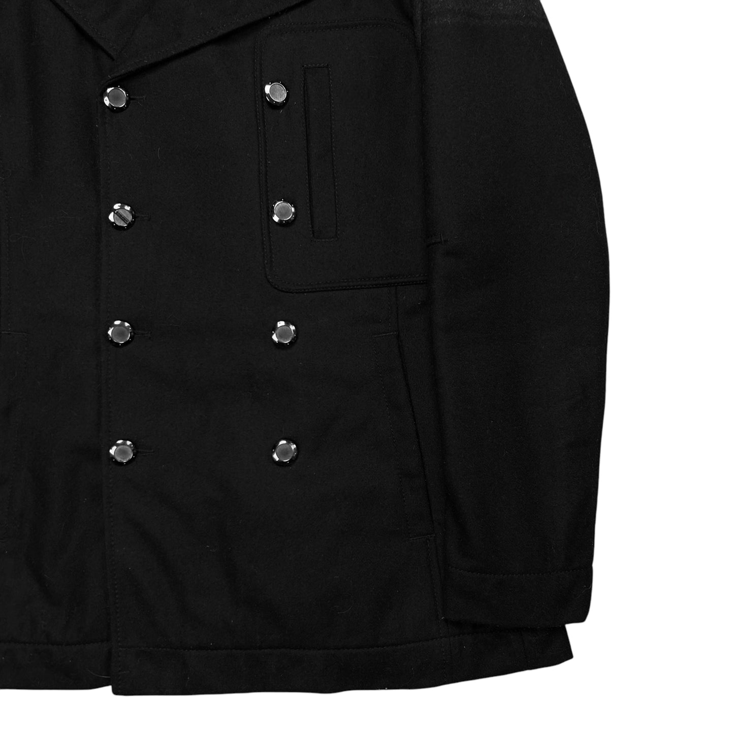 Dirk Bikkembergs Layered Double Breasted Wool Jacket