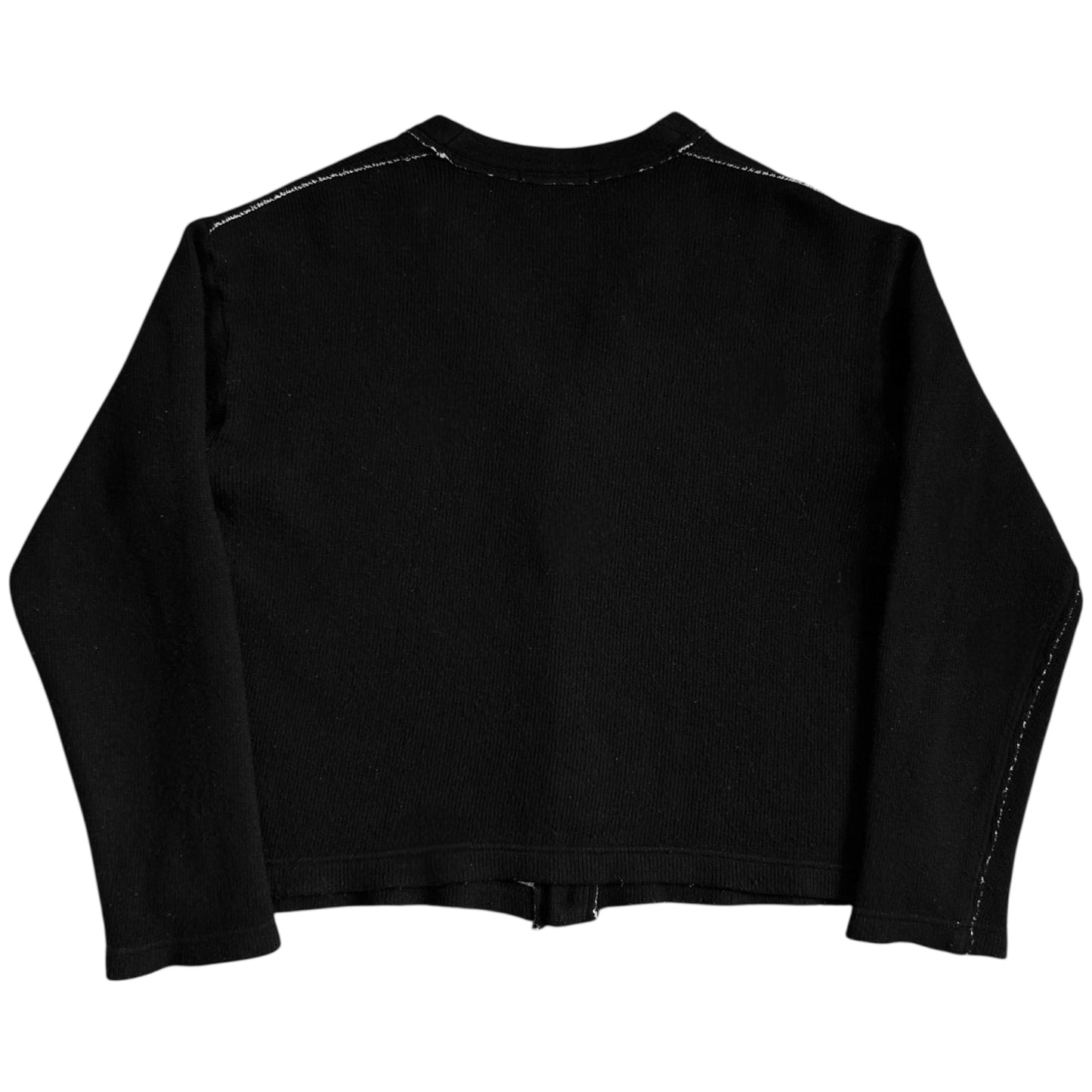 Comme des Garcons Homme Cropped Contrast Stitch Cardigan - AW04