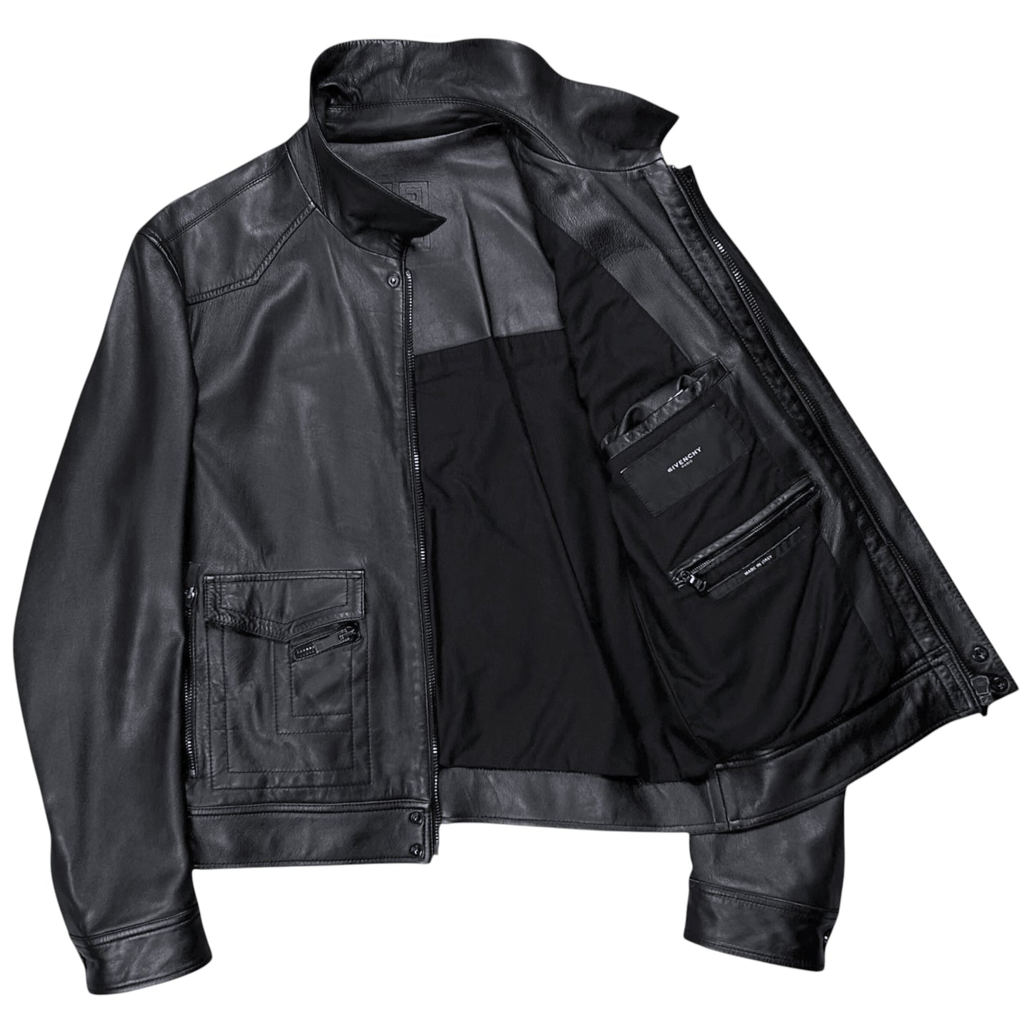 Givenchy Zip Pocket Leather Jacket - AW16