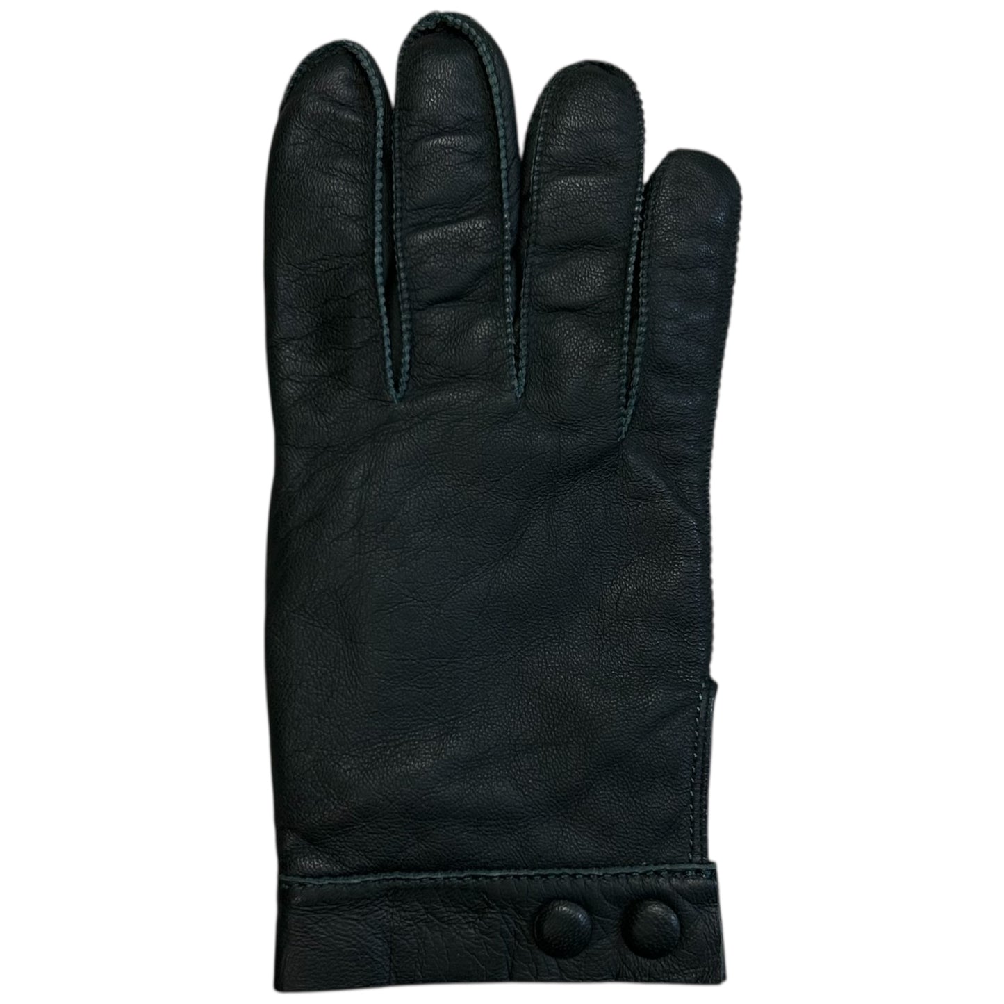 Jil Sander Contrast Sitch Leather Snap Gloves