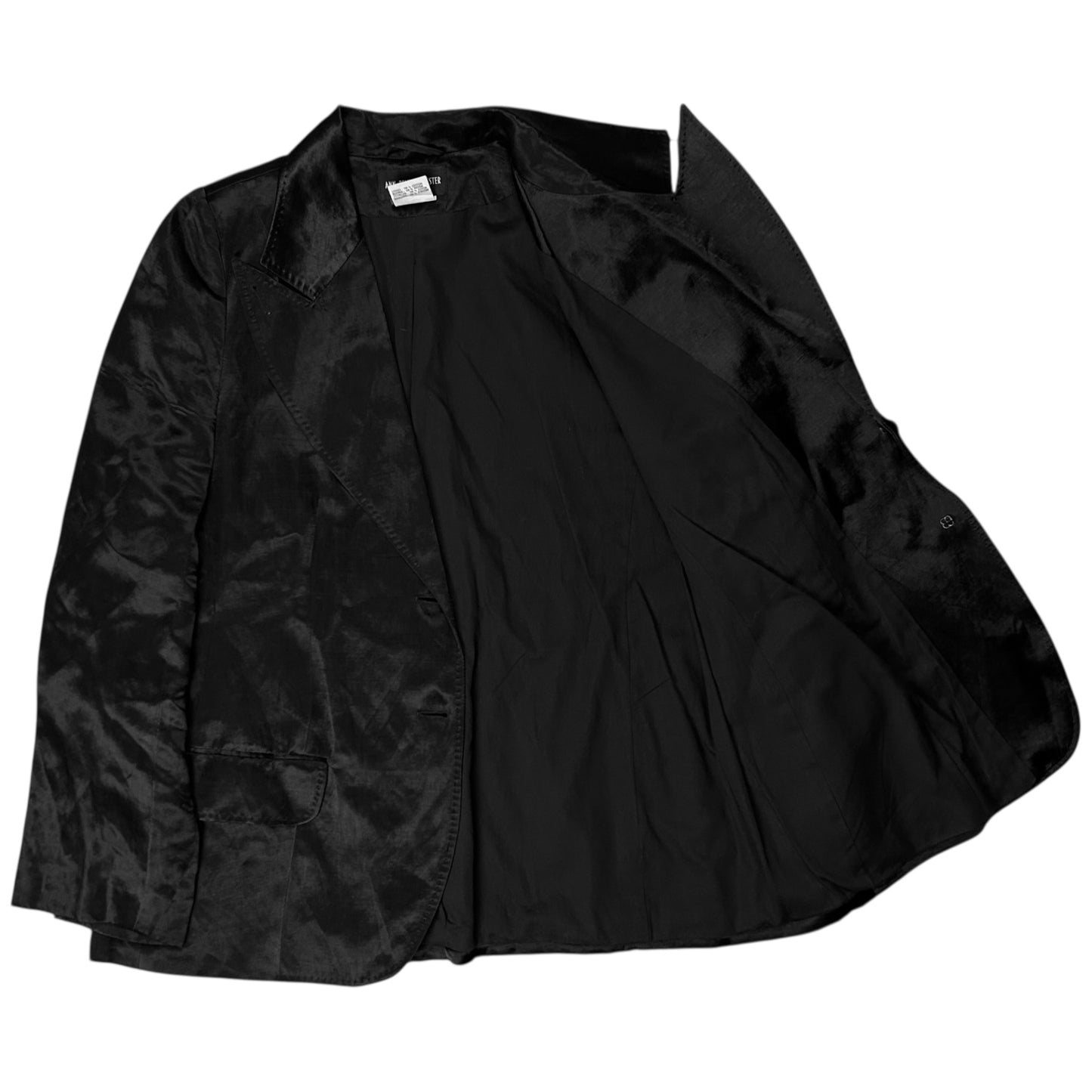 Ann Demeulemeester Glossy Linen Blazer