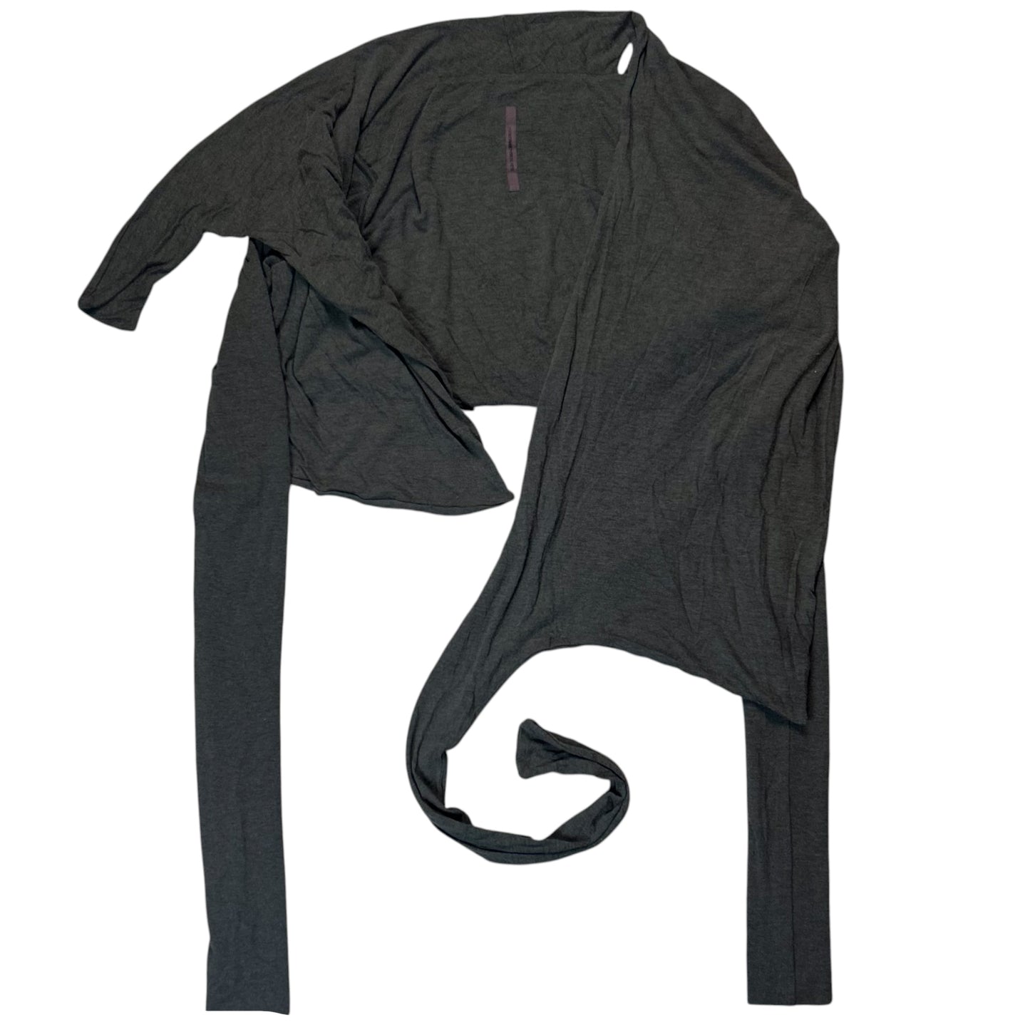 Rick Owens Sphinx Asymmetric Wrap Sweater - AW15