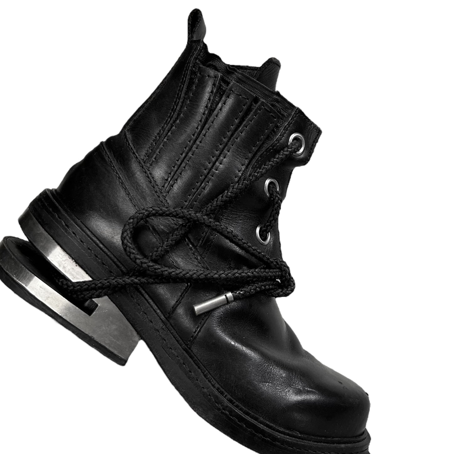 Dirk Bikkembergs Laced Eyelet Metal Heel Boots - AW96