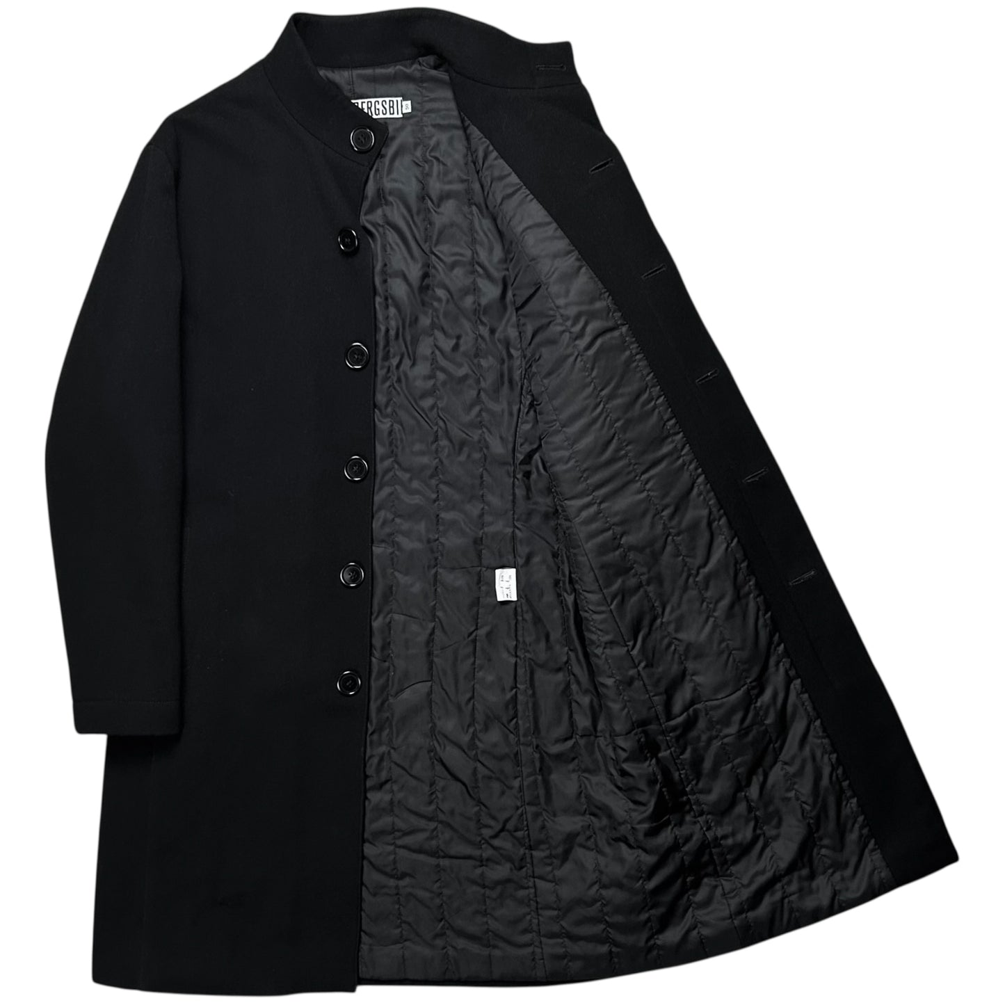Dirk Bikkembergs Wax Panel Wool Coat