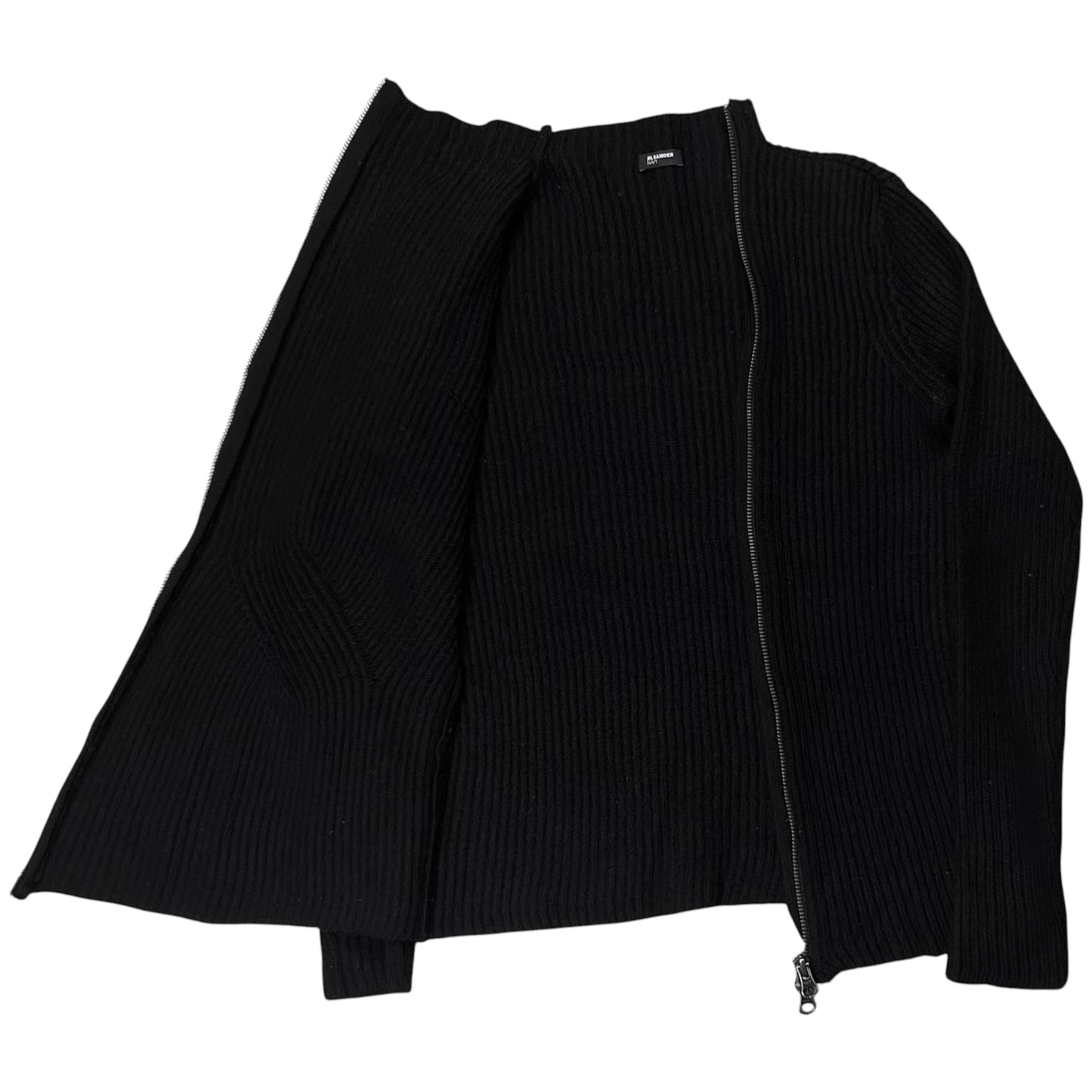 Jil Sander Asymmteric Zip Knit Sweater - 2010s