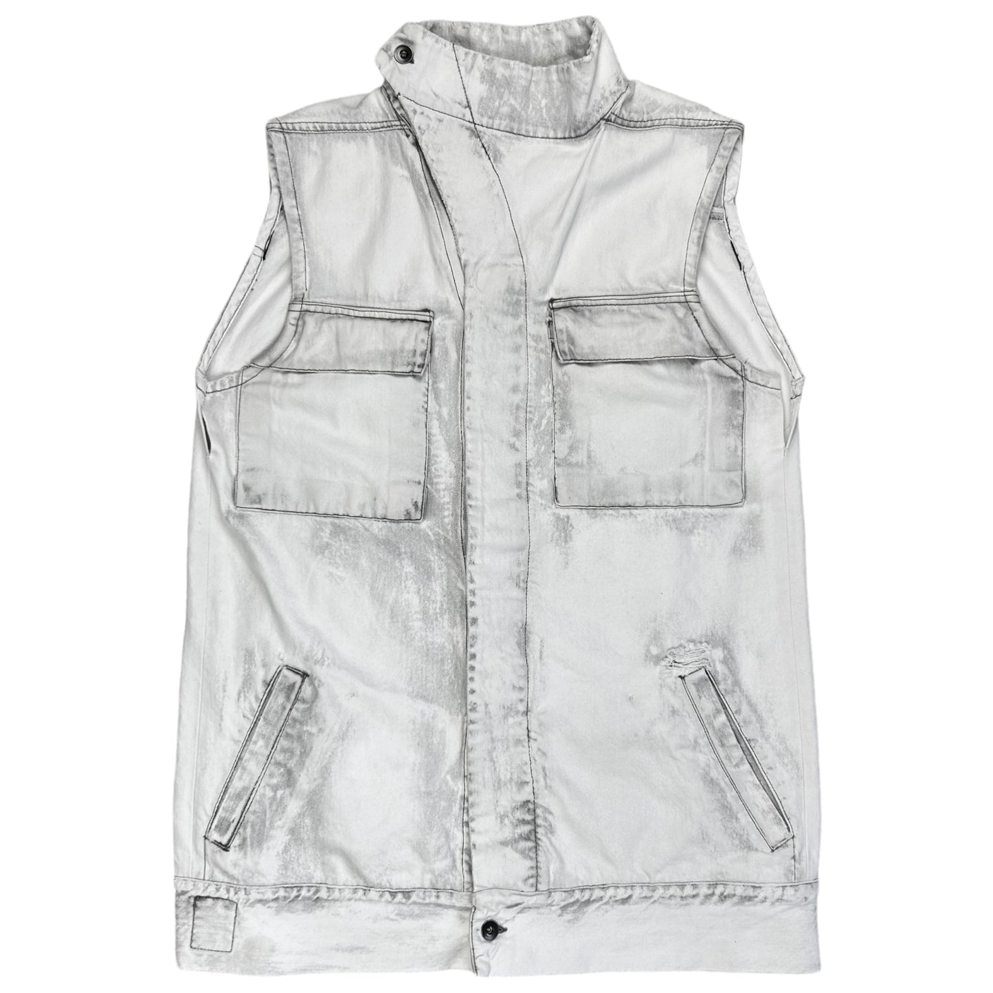 Rick Owens DRKSHDW Dyed Trucker Vest