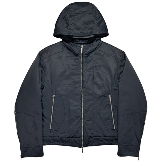 Dirk Bikkembergs Coated Double Hooded Zip Jacket