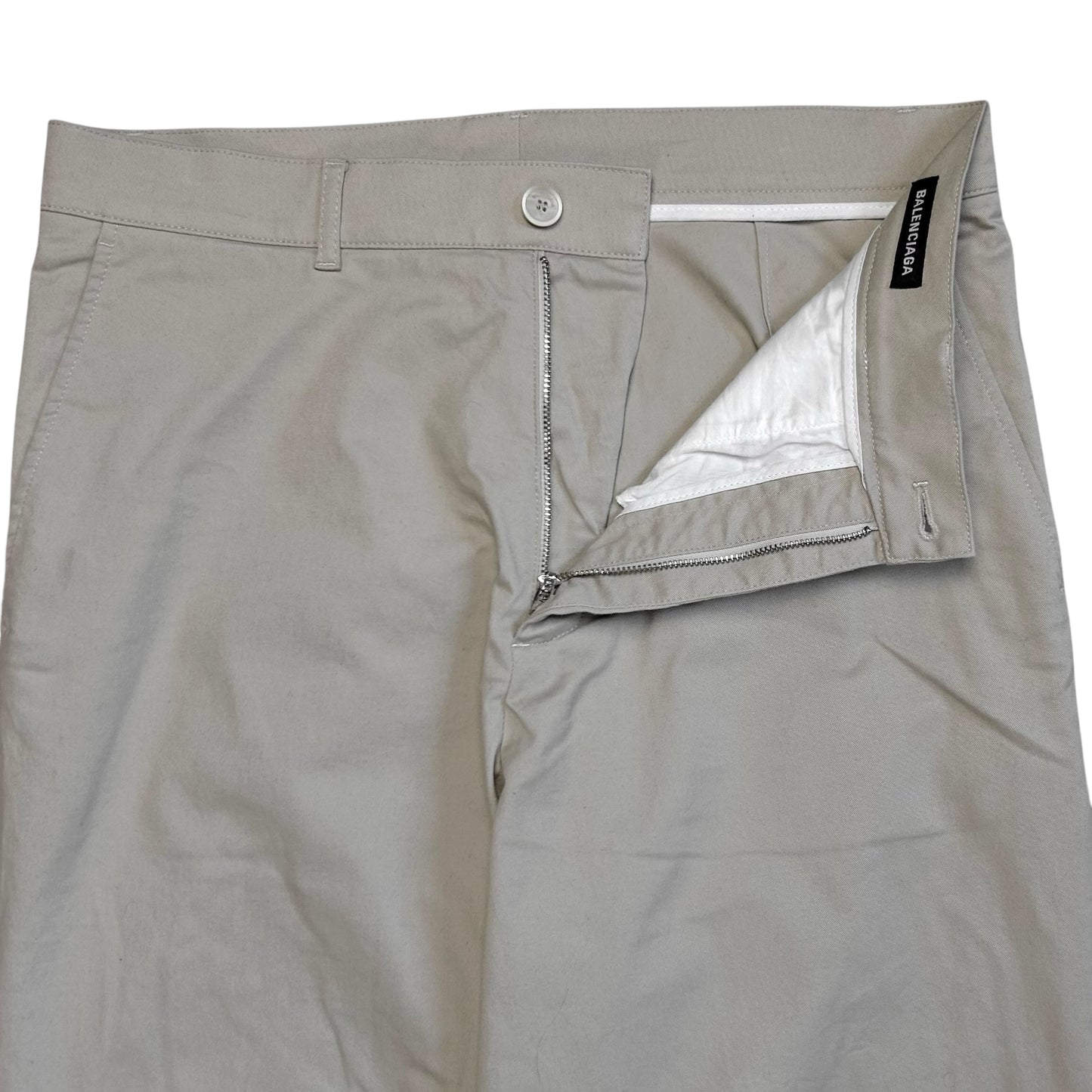 Balenciaga Wide Logo Tab Chino Trousers - SS18