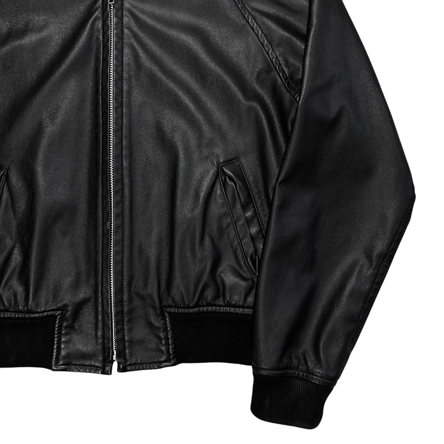Comme des Garcons BLACK Cropped Synthetic Leather Bomber Jacket - AW11