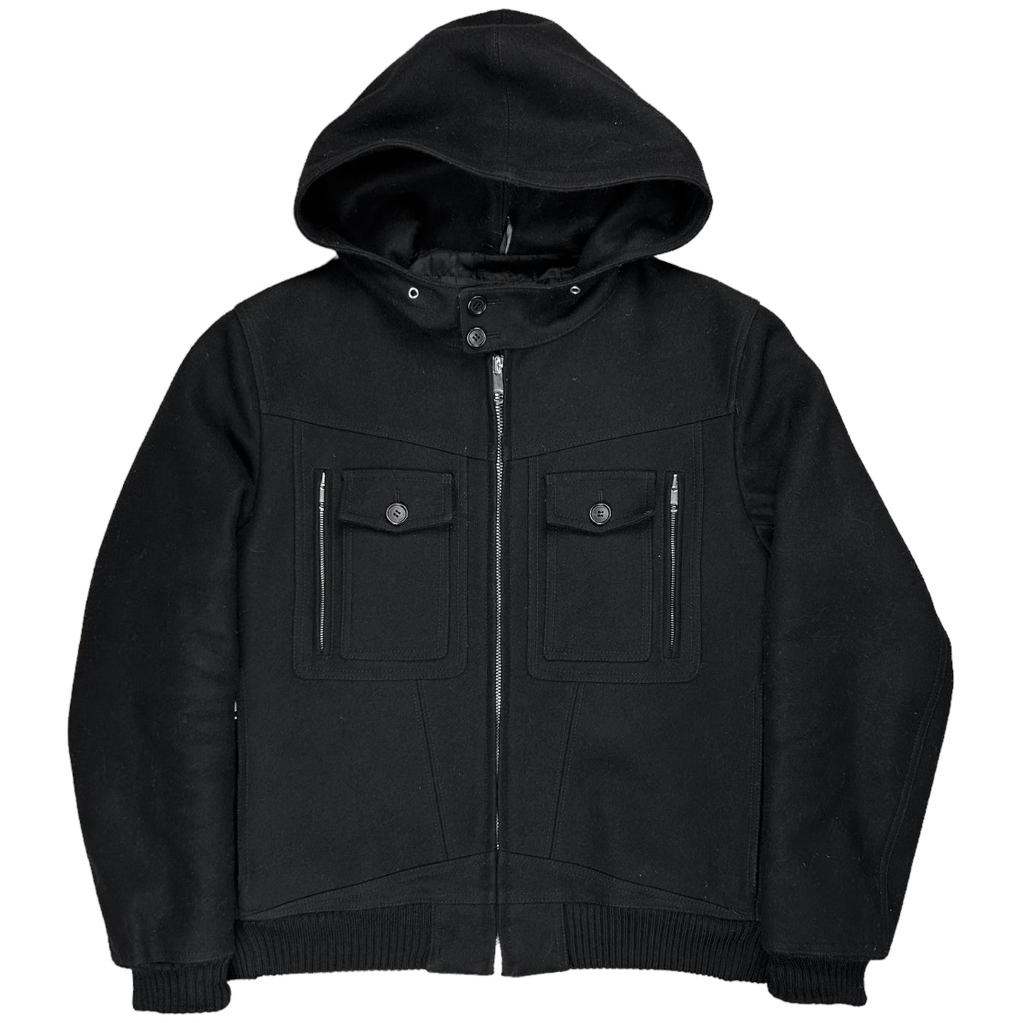 Dior Homme Hooded Wool Bomber Jacket - AW08