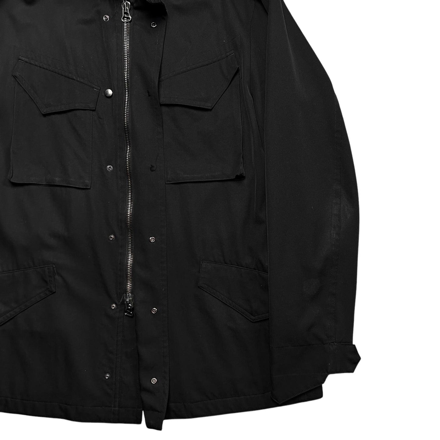 Ys Yohji Yamamoto Gabardine Cargo Field Jacket - AW18