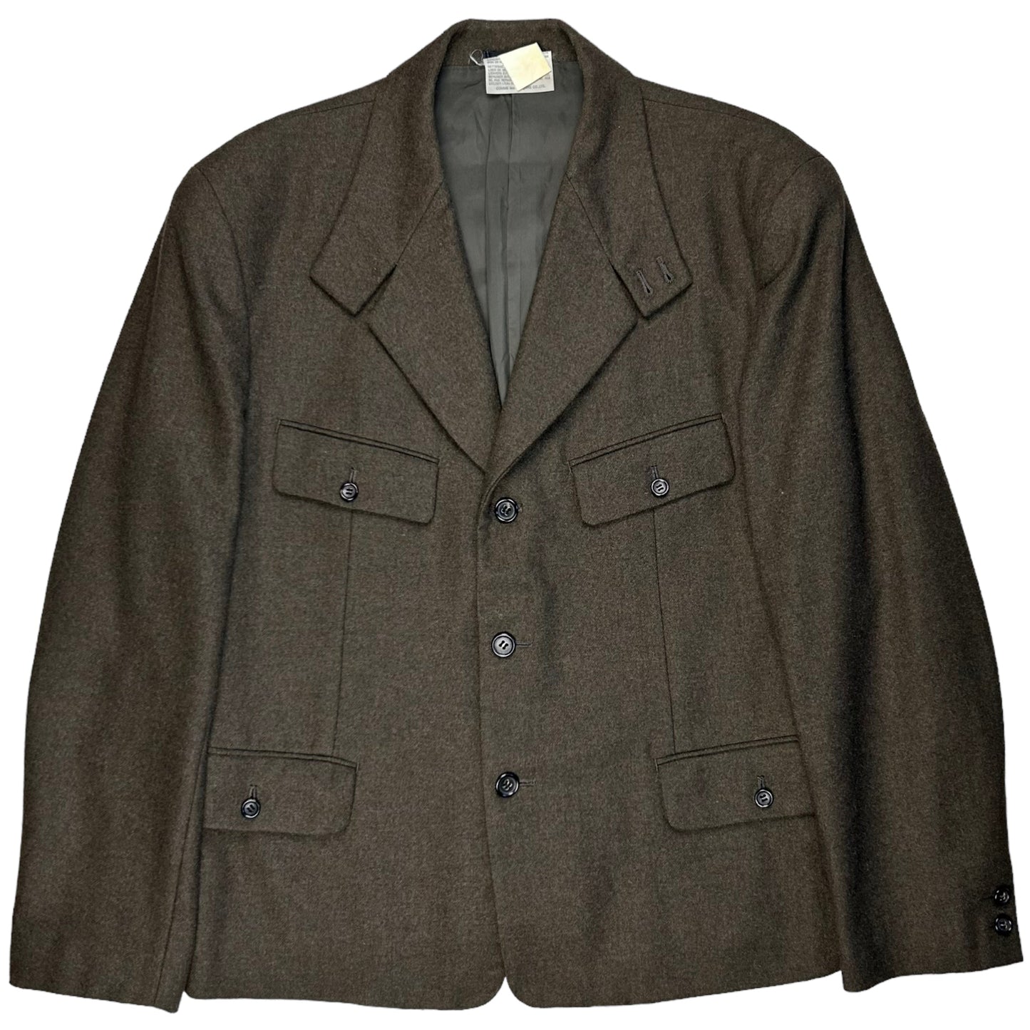 Comme des Garcons Homme Plus Short Officer Wool Blazer