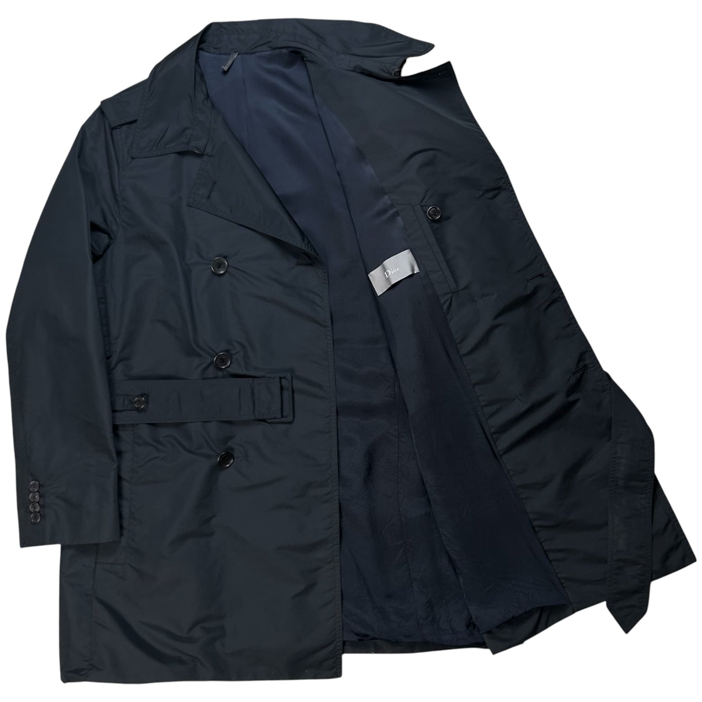 Dior Homme Back Panel Silk Trench Coat - SS08