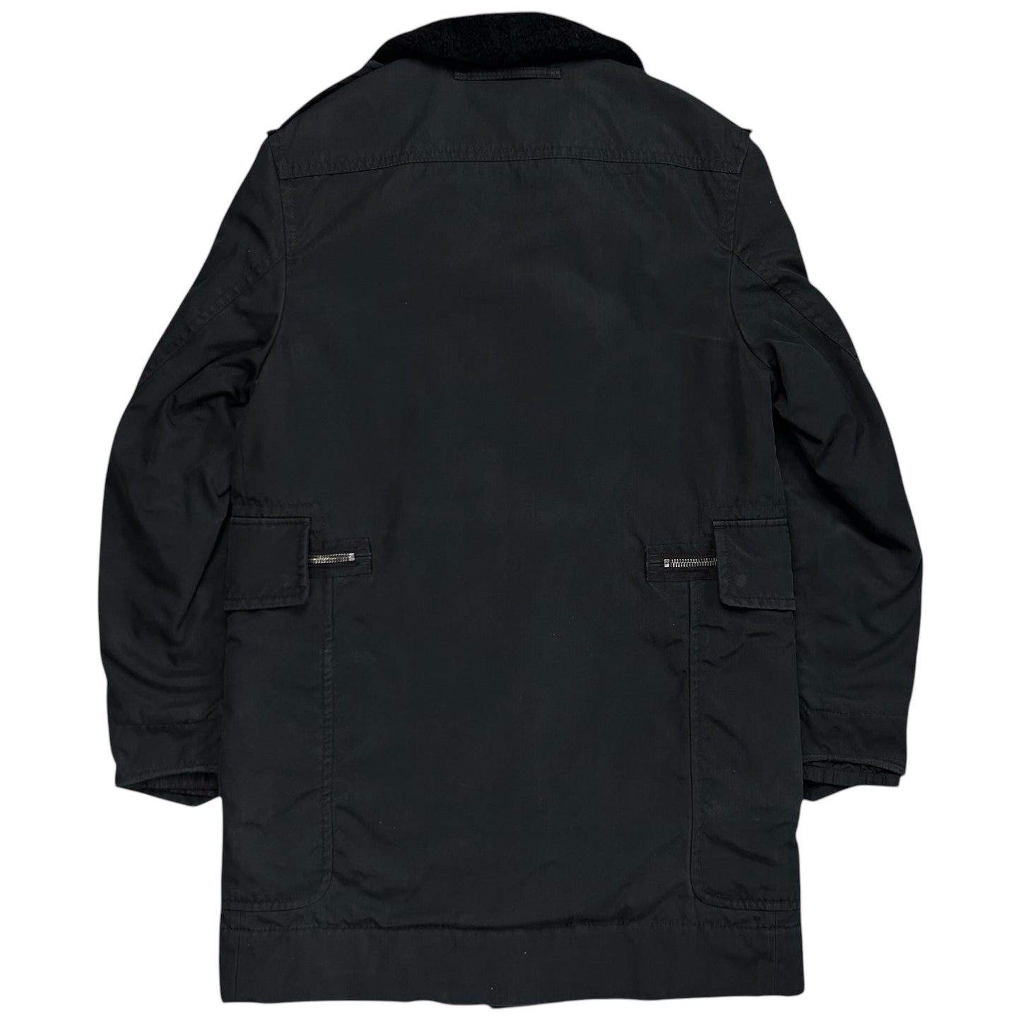 Prada Sheep Fur Collar Parka