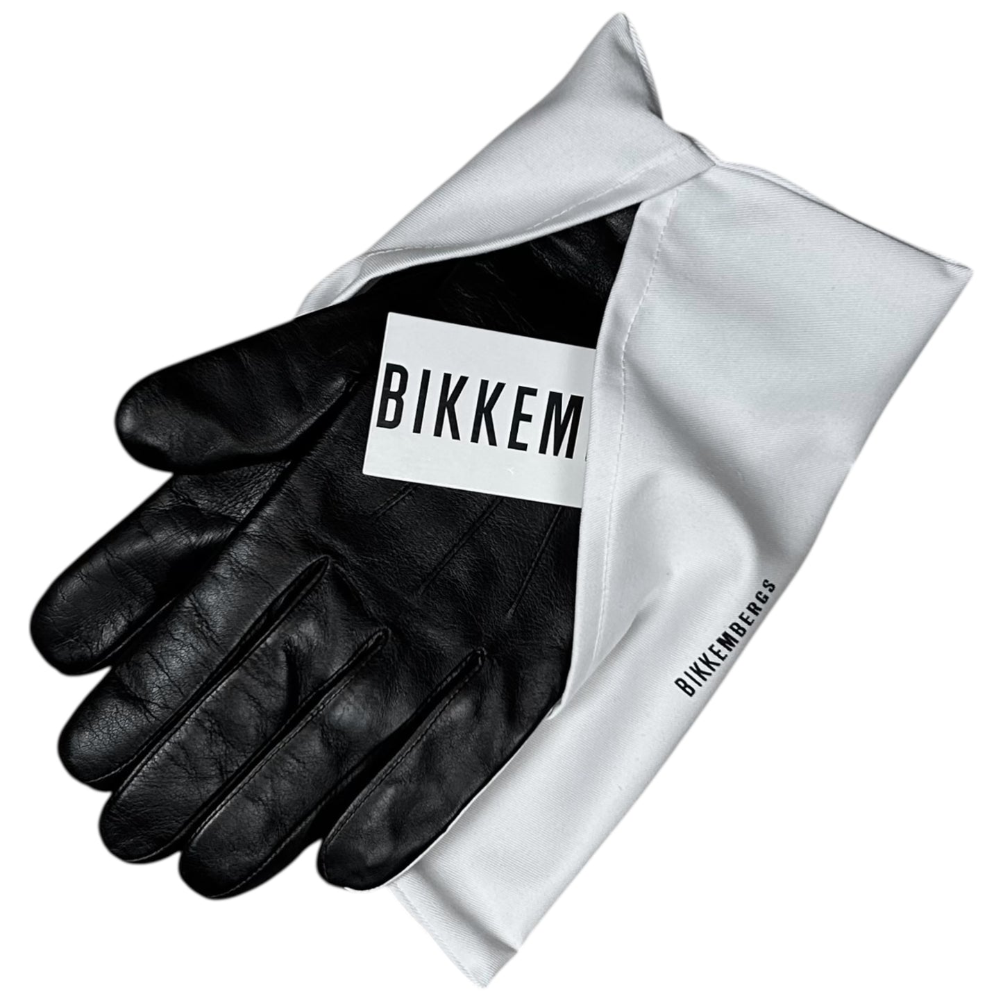 Dirk Bikkembergs Contrast Trimmed Sheep Leather Gloves
