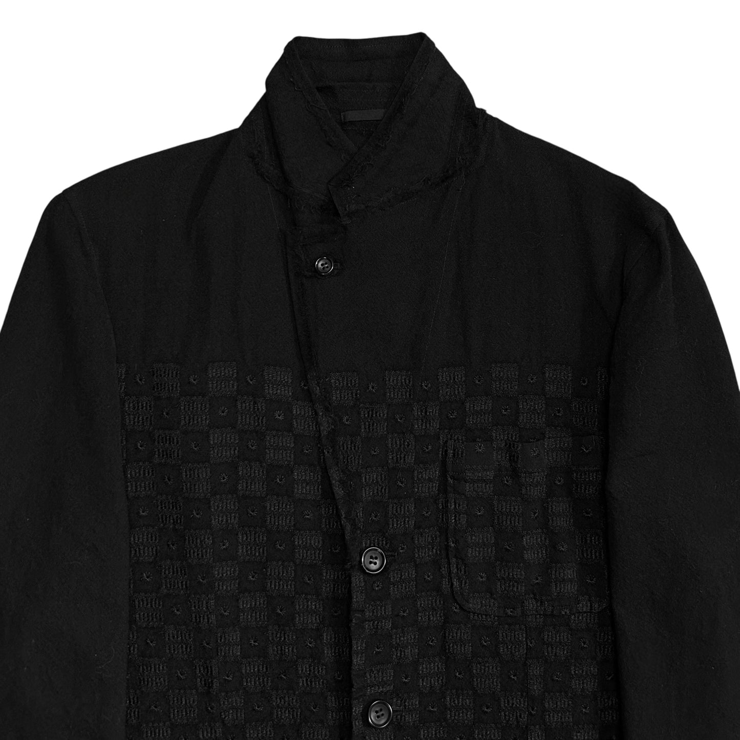 Comme des Garcons Homme Embroidered Check Blazer - AW02