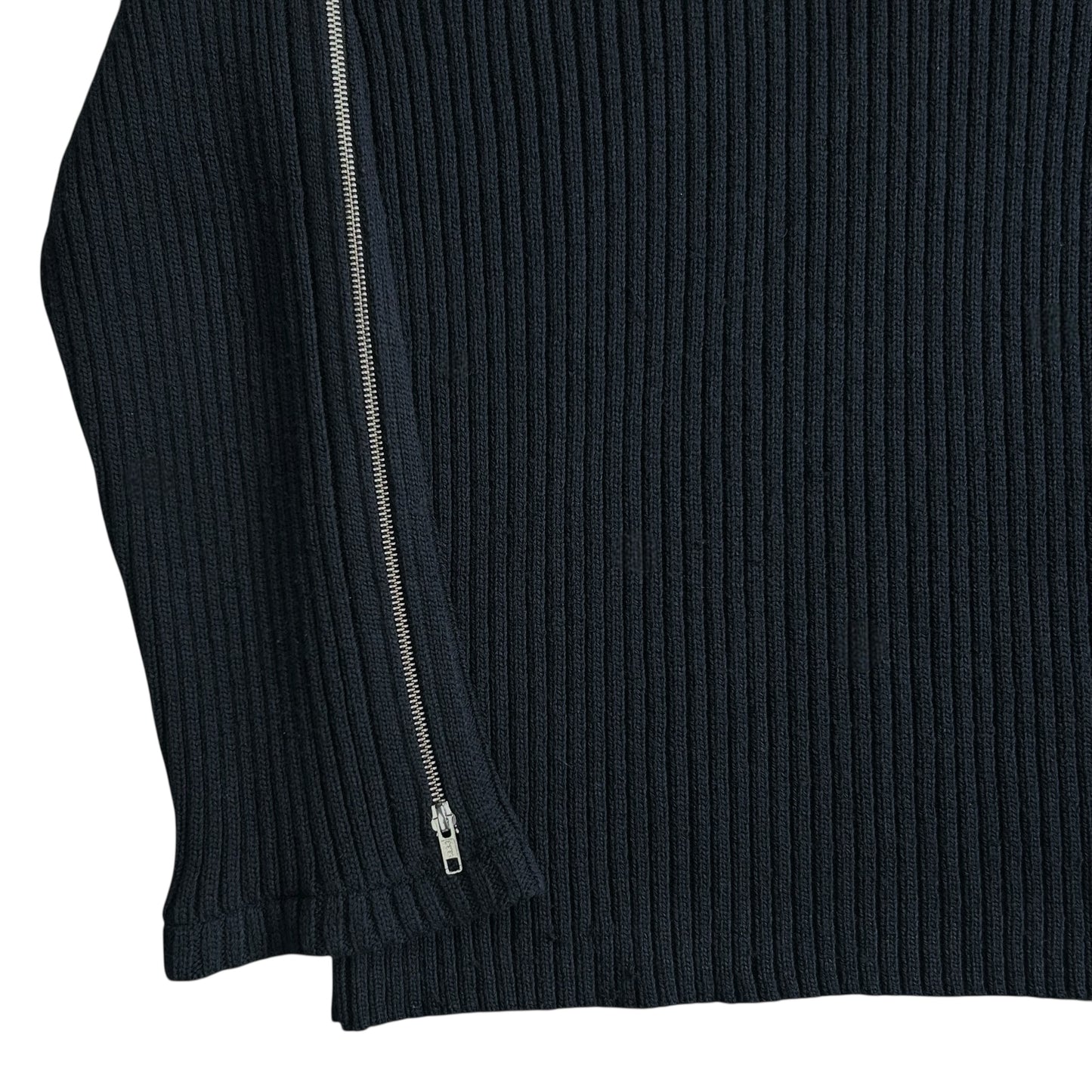 Dries Van Noten Shoulder Zip Military Knit Sweater - AW14