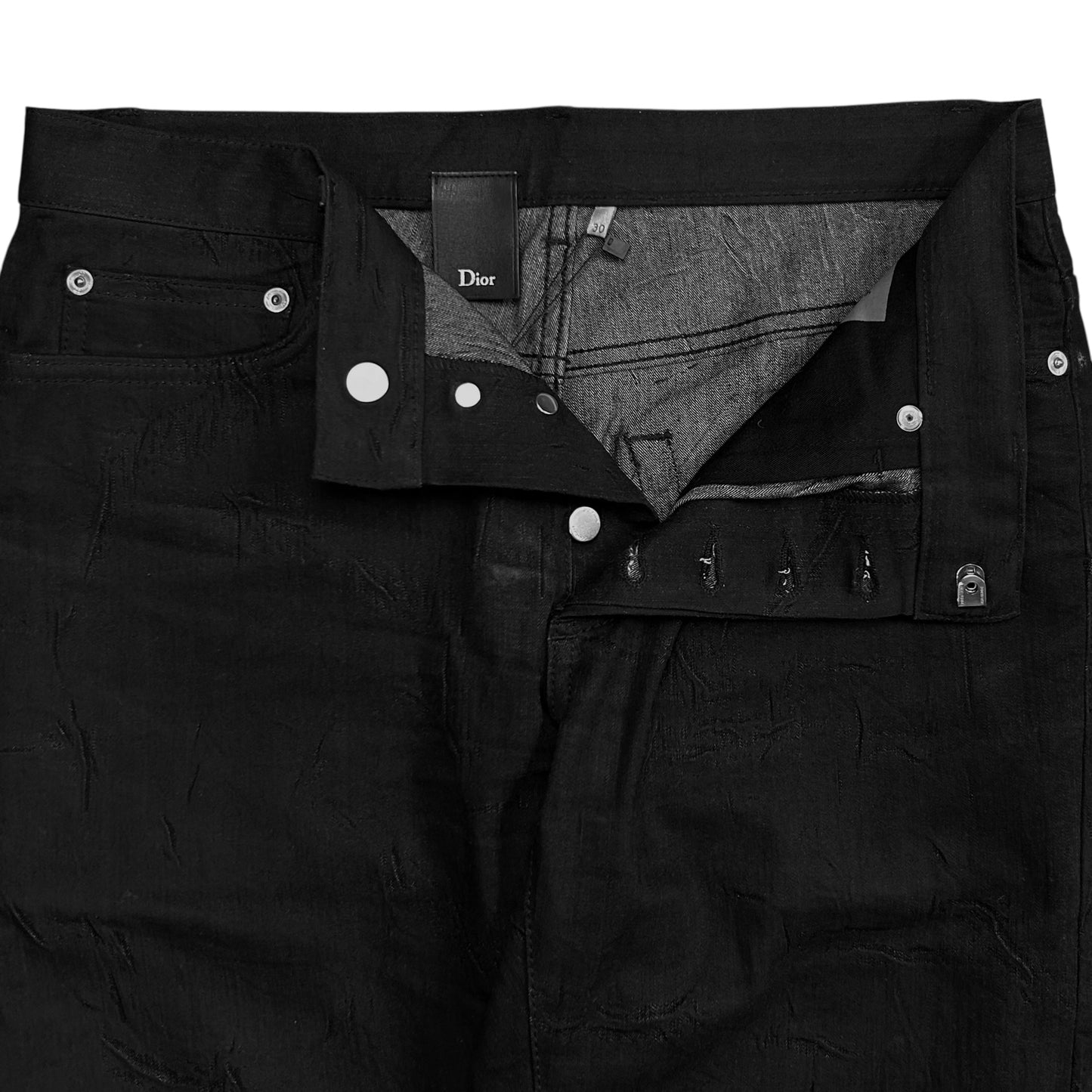 Dior Homme Wrinkle Processed Skinny Jeans - AW11