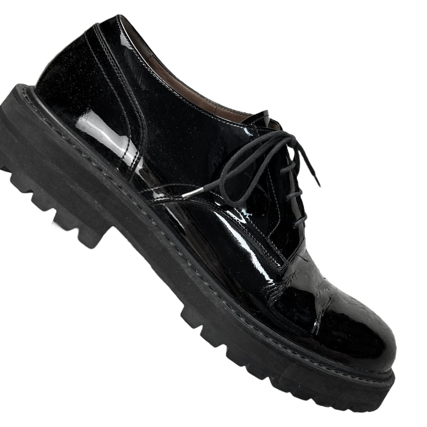 Dries Van Noten Lacquered Lug Sole Derbies