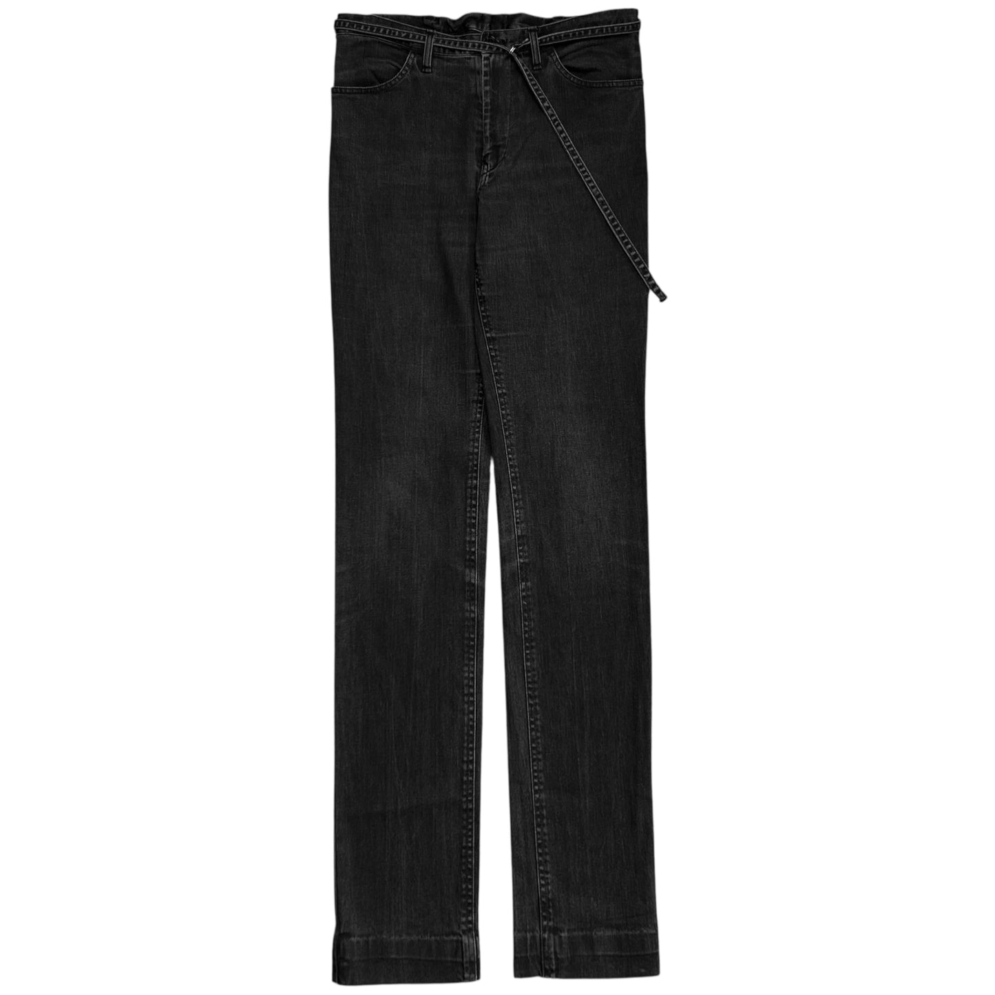 Y‘s by Yohji Yamamoto Back Lace Strap Jeans