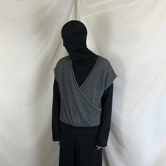 Dries Van Noten Asymmetric Layered Kimono Vest