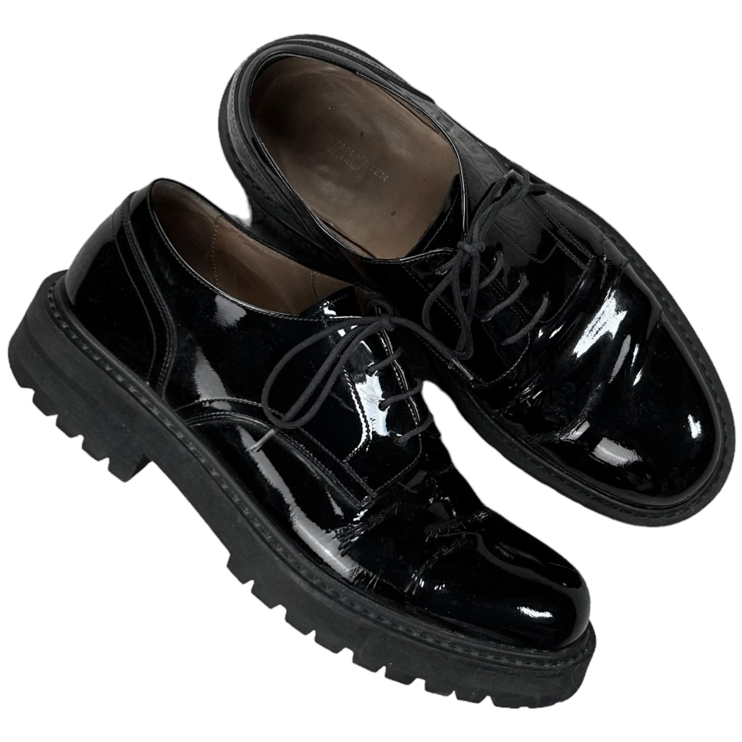 Dries Van Noten Lacquered Lug Sole Derbies