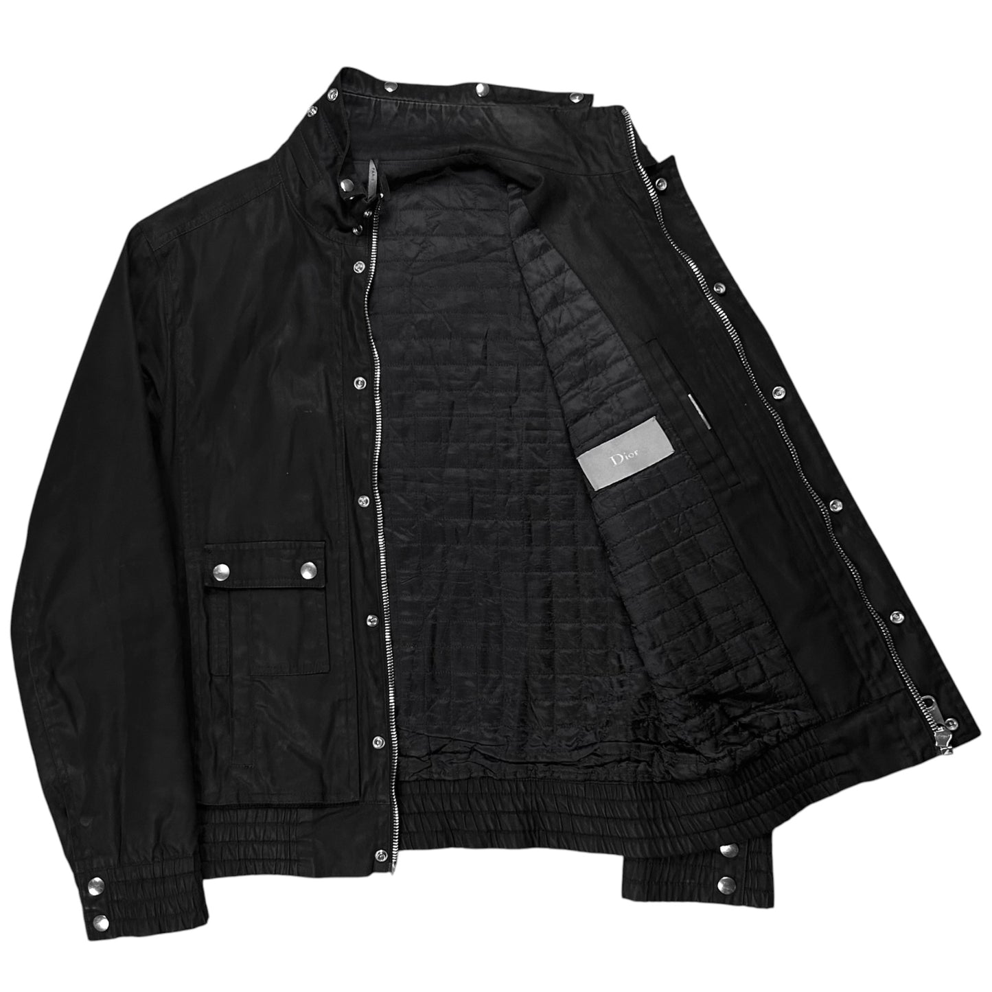 Dior Homme Lumiere Du Nord Coated Cargo Flight Jacket - AW08