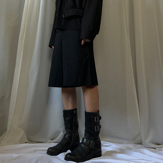 Comme des Garcons Black Stitch Decorated Shorts - SS14